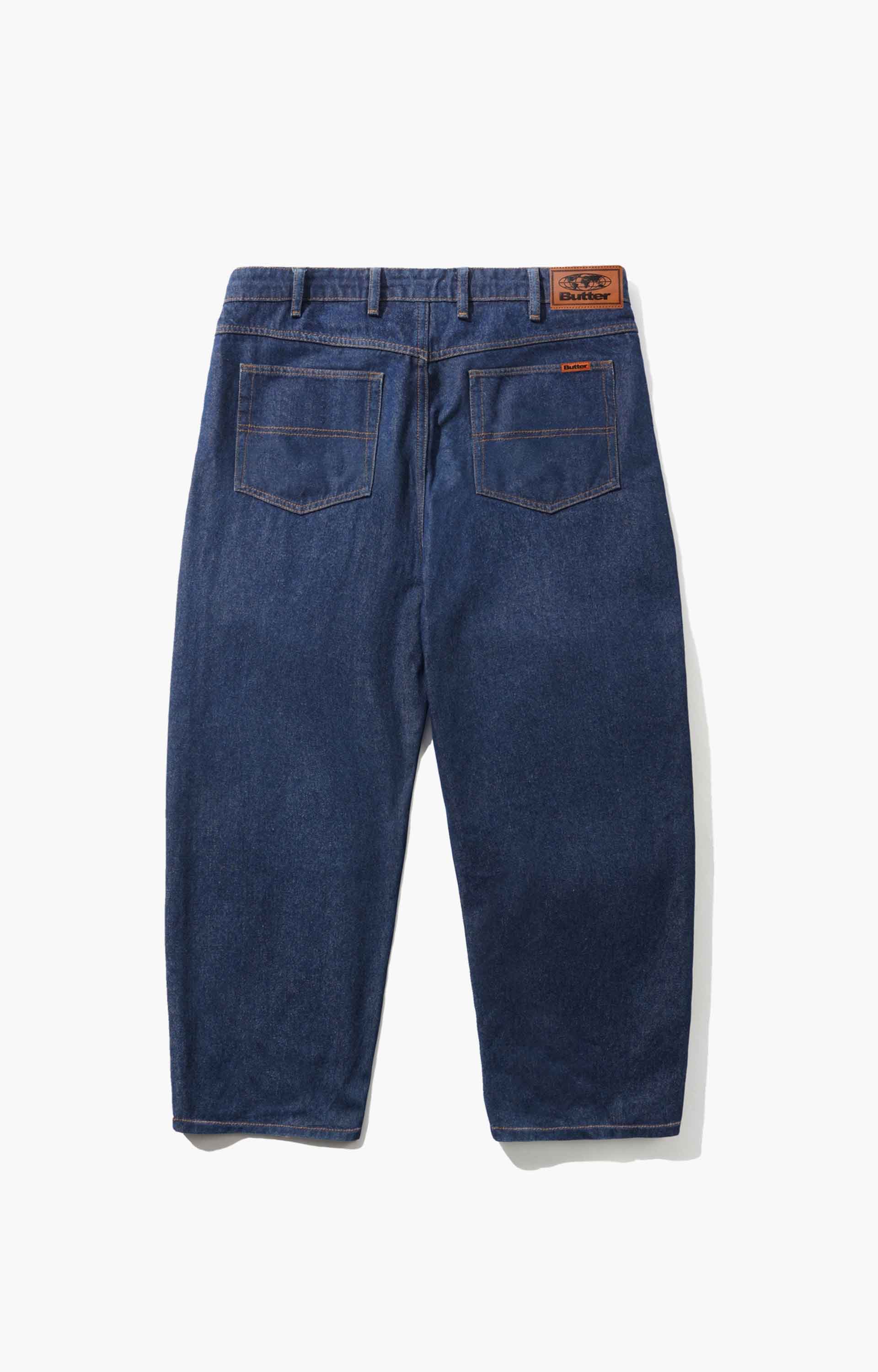 Butter Goods Baggy Denim Pants, Dark Indigo