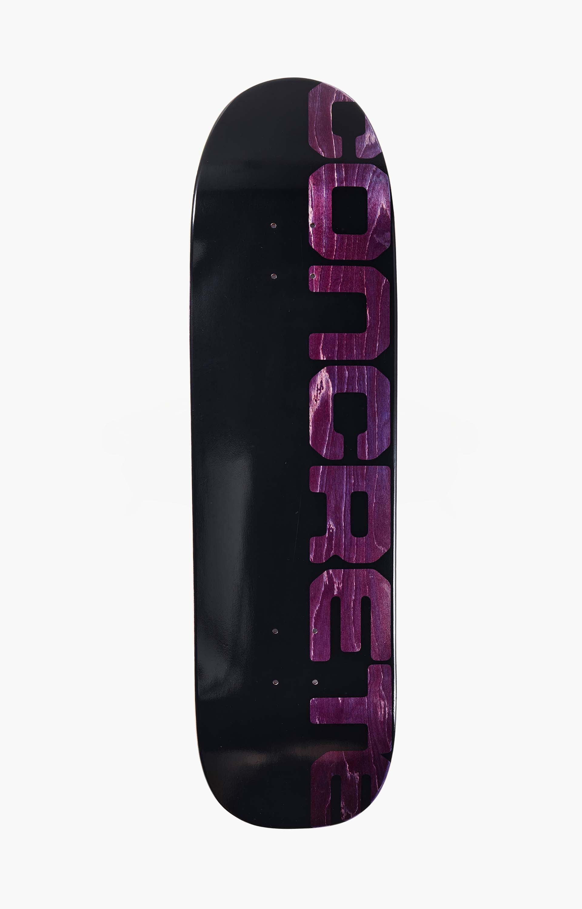 Concrete Foundation Shape 2 Skateboard Deck, Black