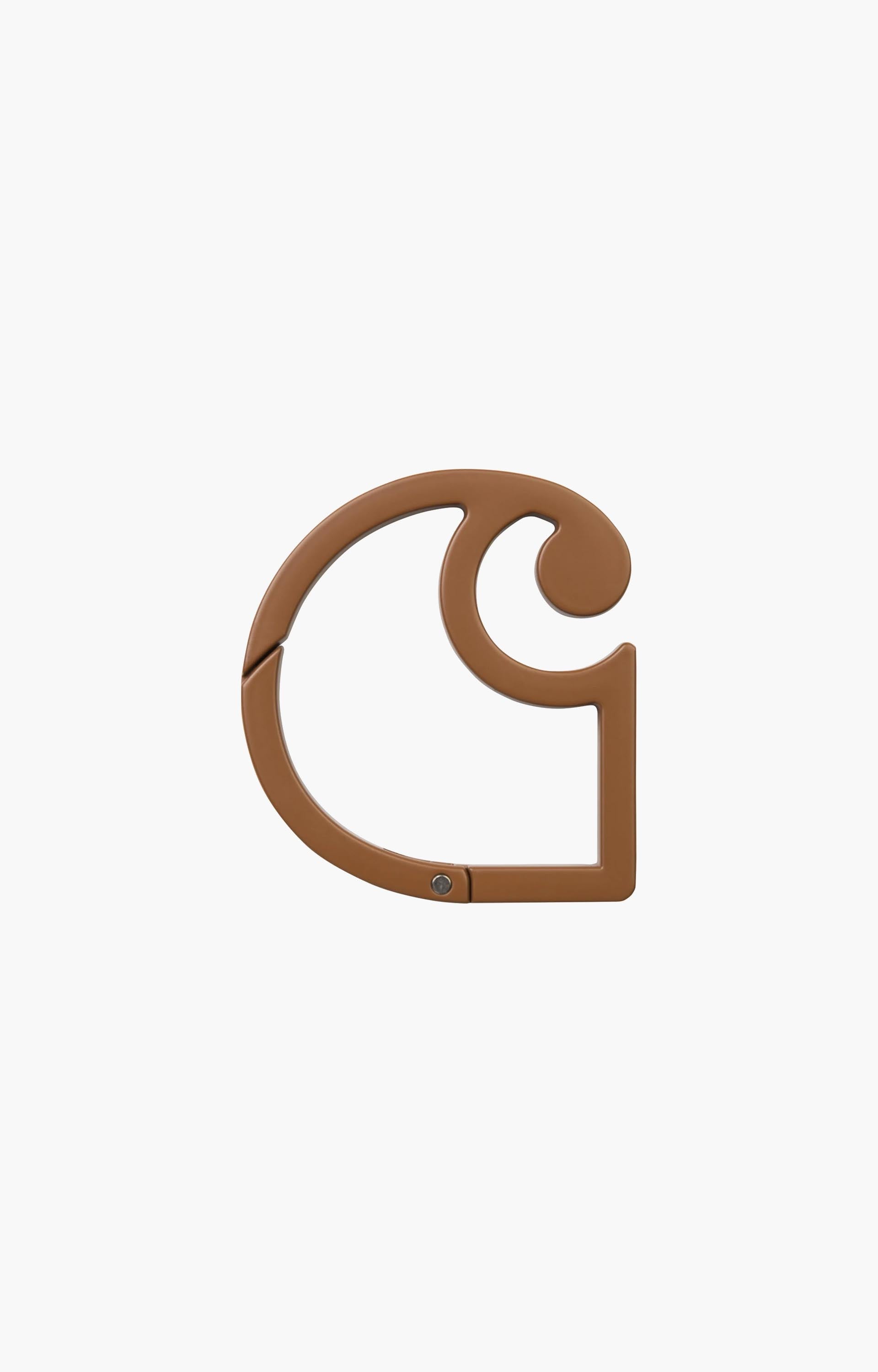 Carhartt WIP C-Logo Carabiner, Brown