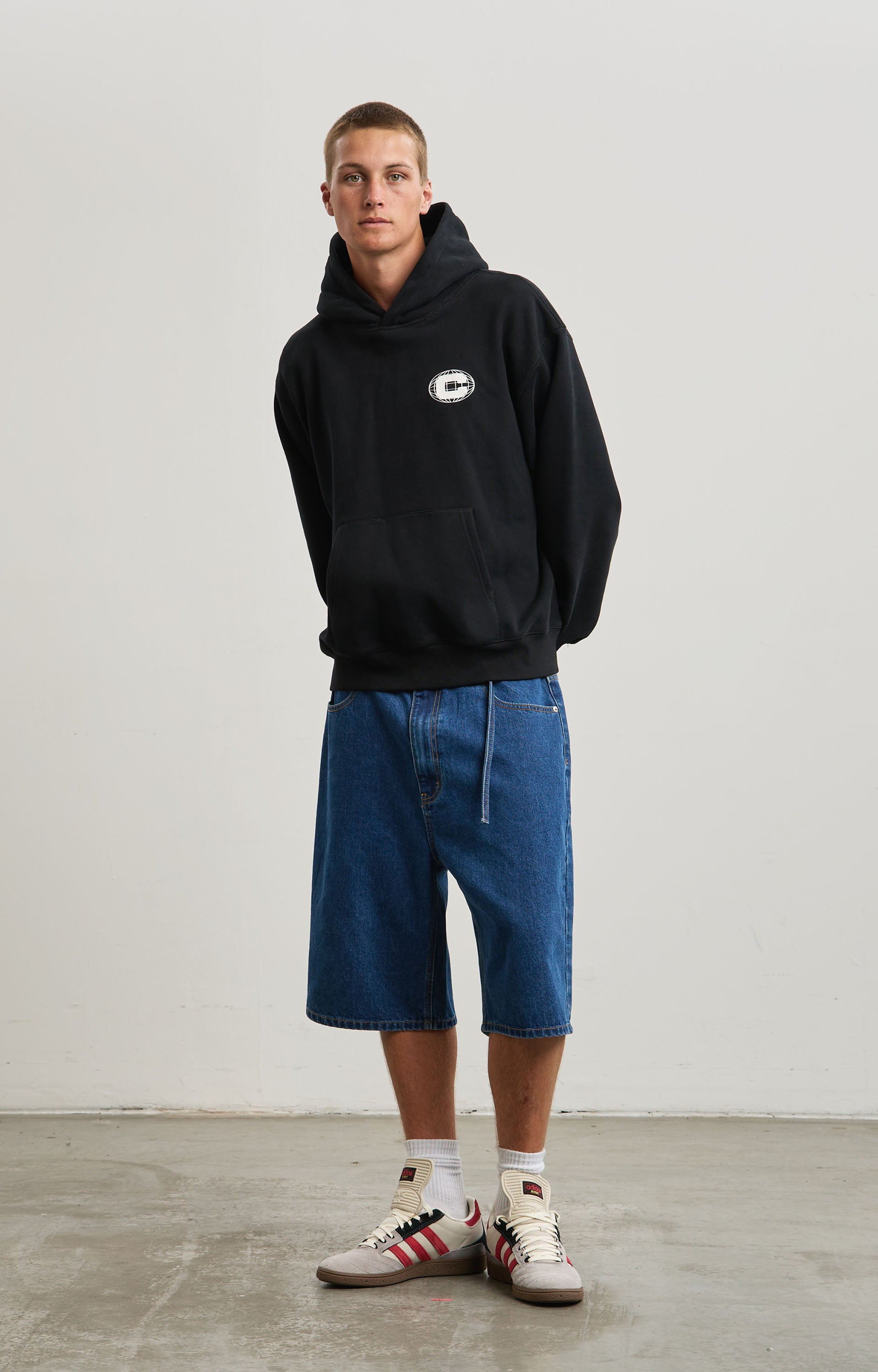 Concrete International Hoodie, Black