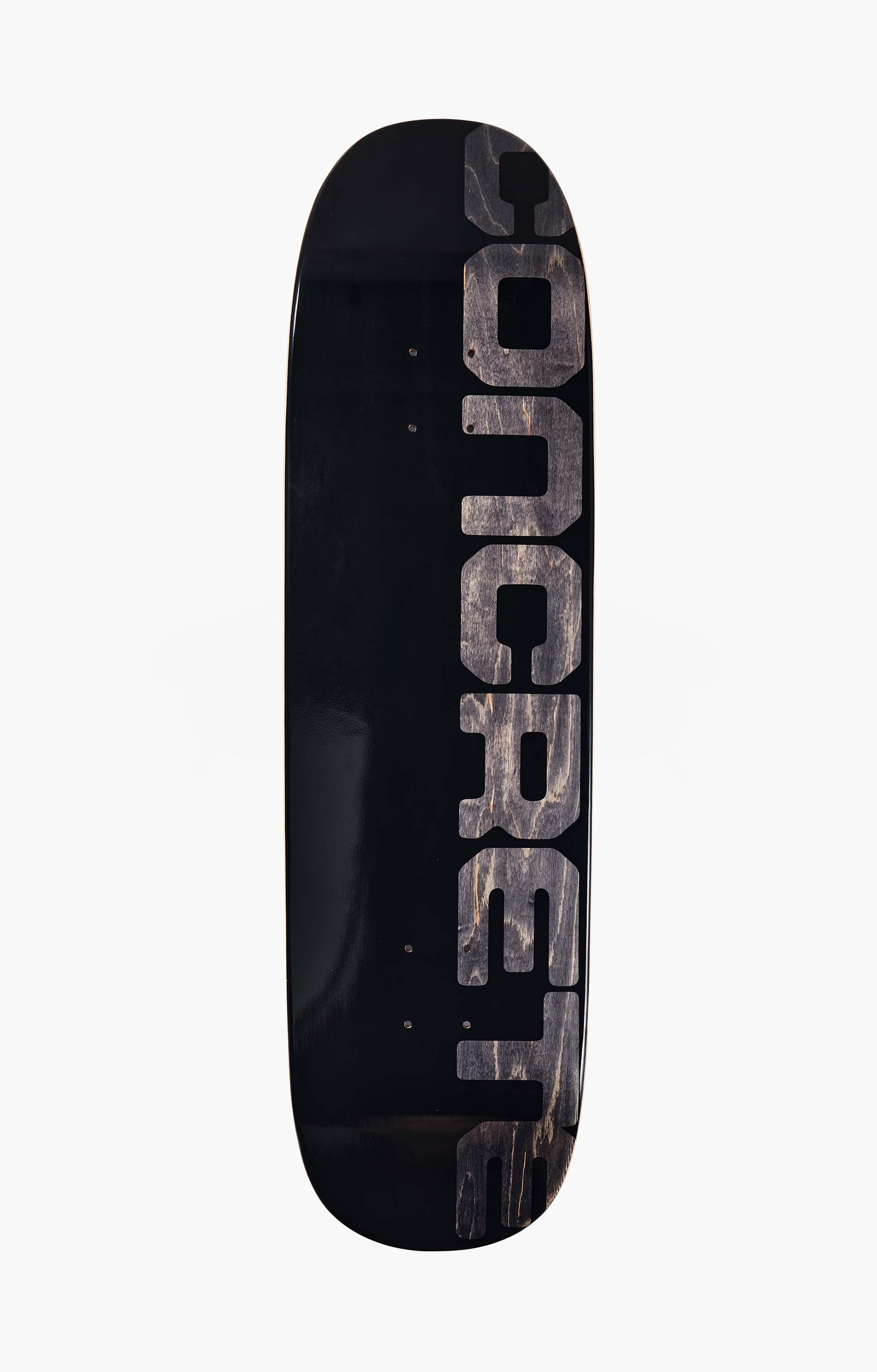 Concrete Foundation Shape 1 Skateboard Deck, Black