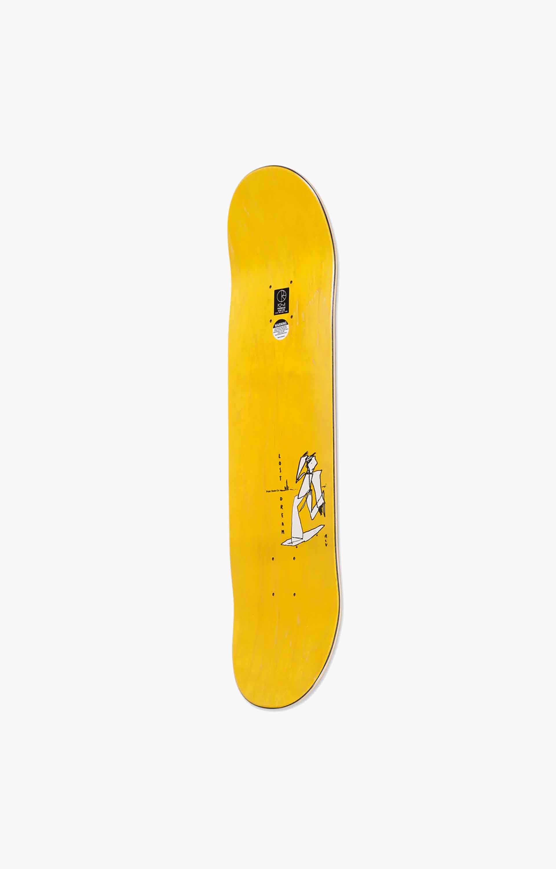 Polar Skate Co Team / Alv Soul Portrait Deck, Yellow, 8.0