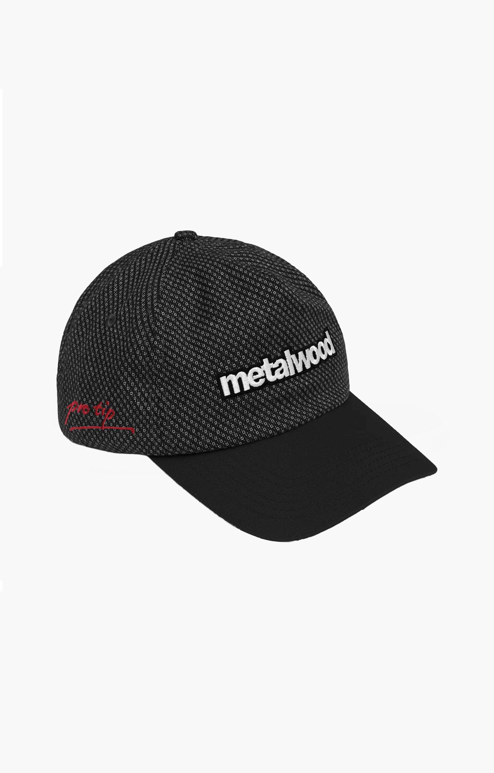 Metalwood Pro Tip Snapback Hat, Black