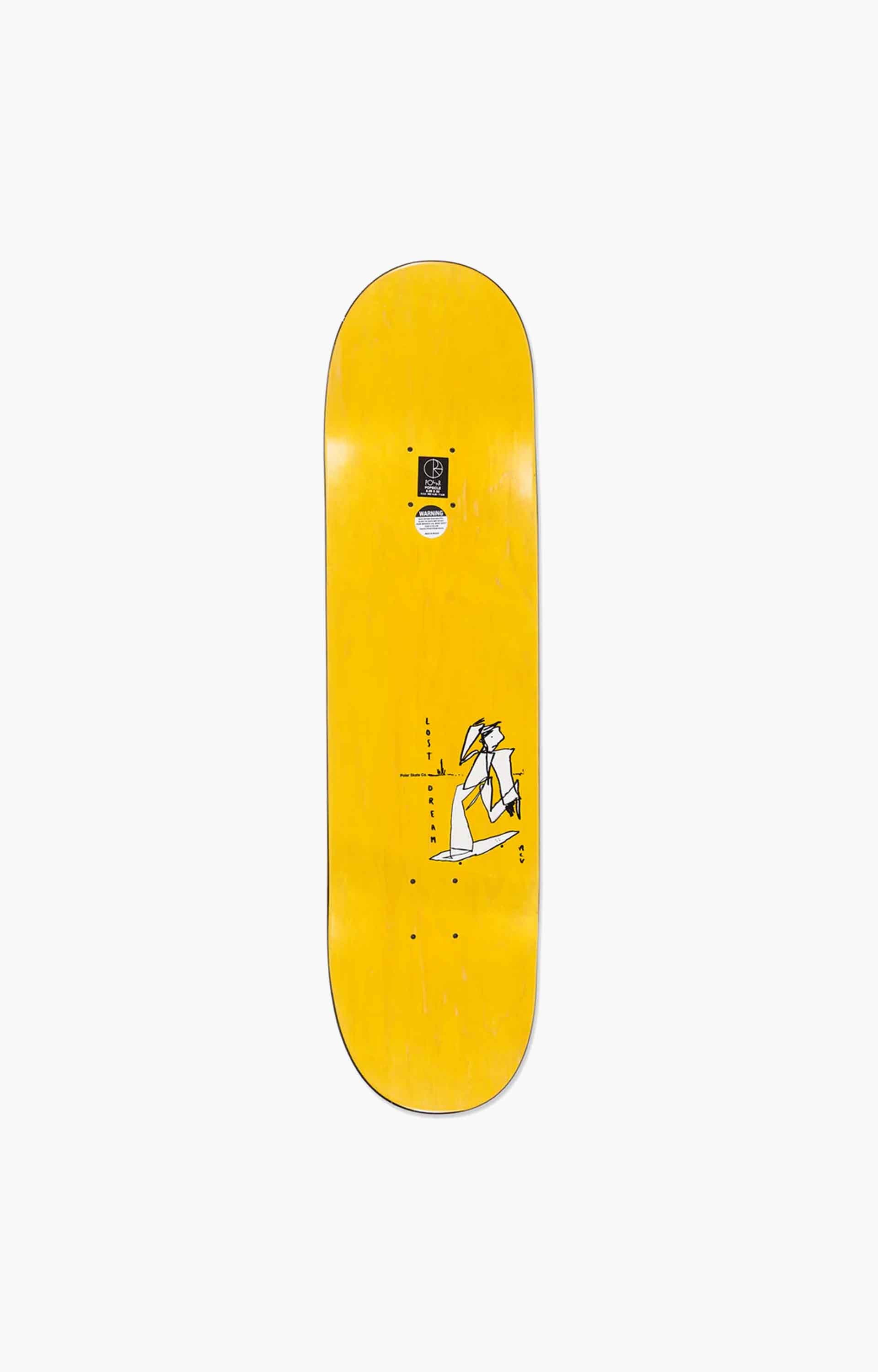 Polar Skate Co Team / Alv Soul Portrait Deck, Grey, 8.25