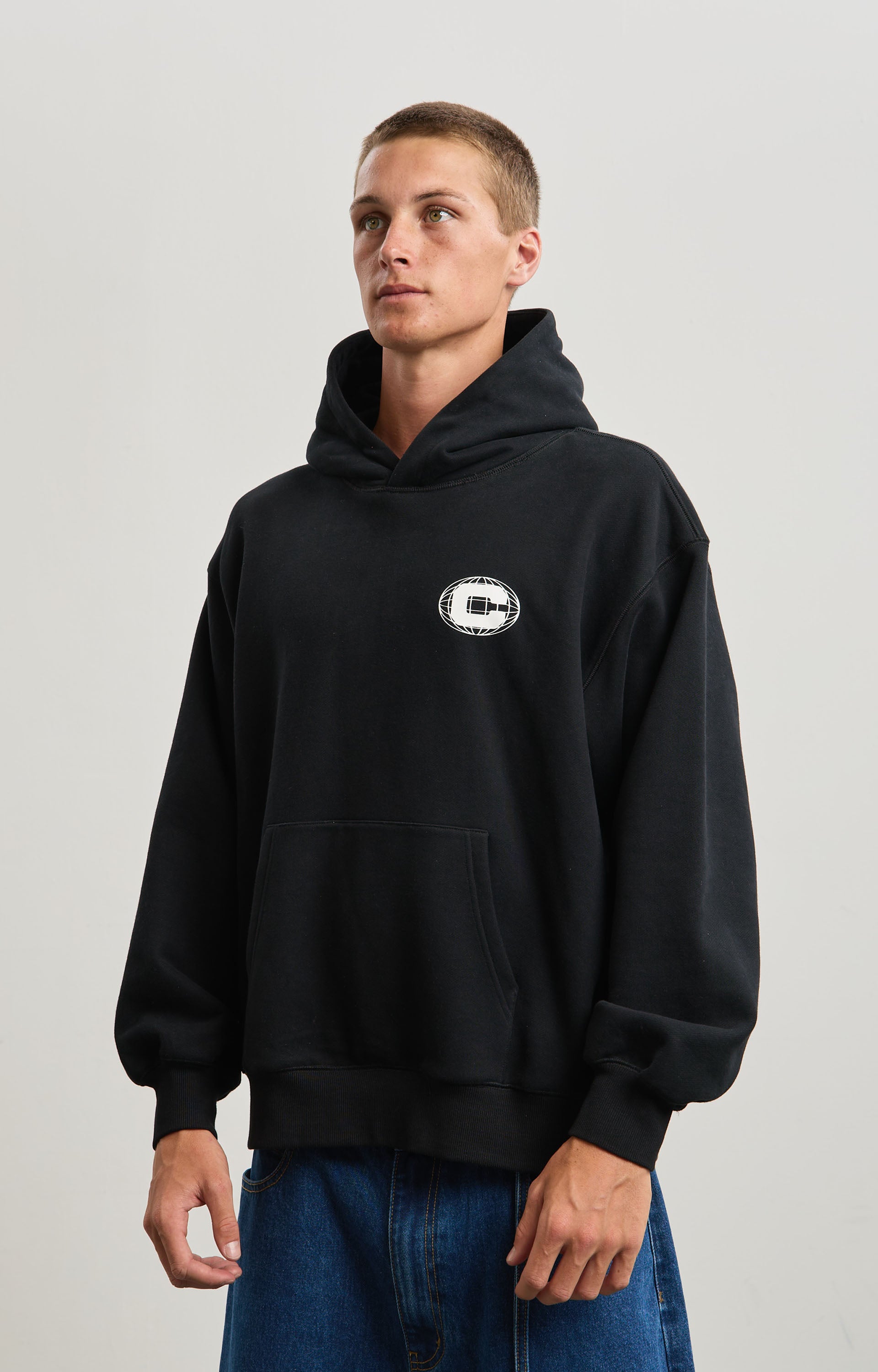 Concrete International Hoodie, Black