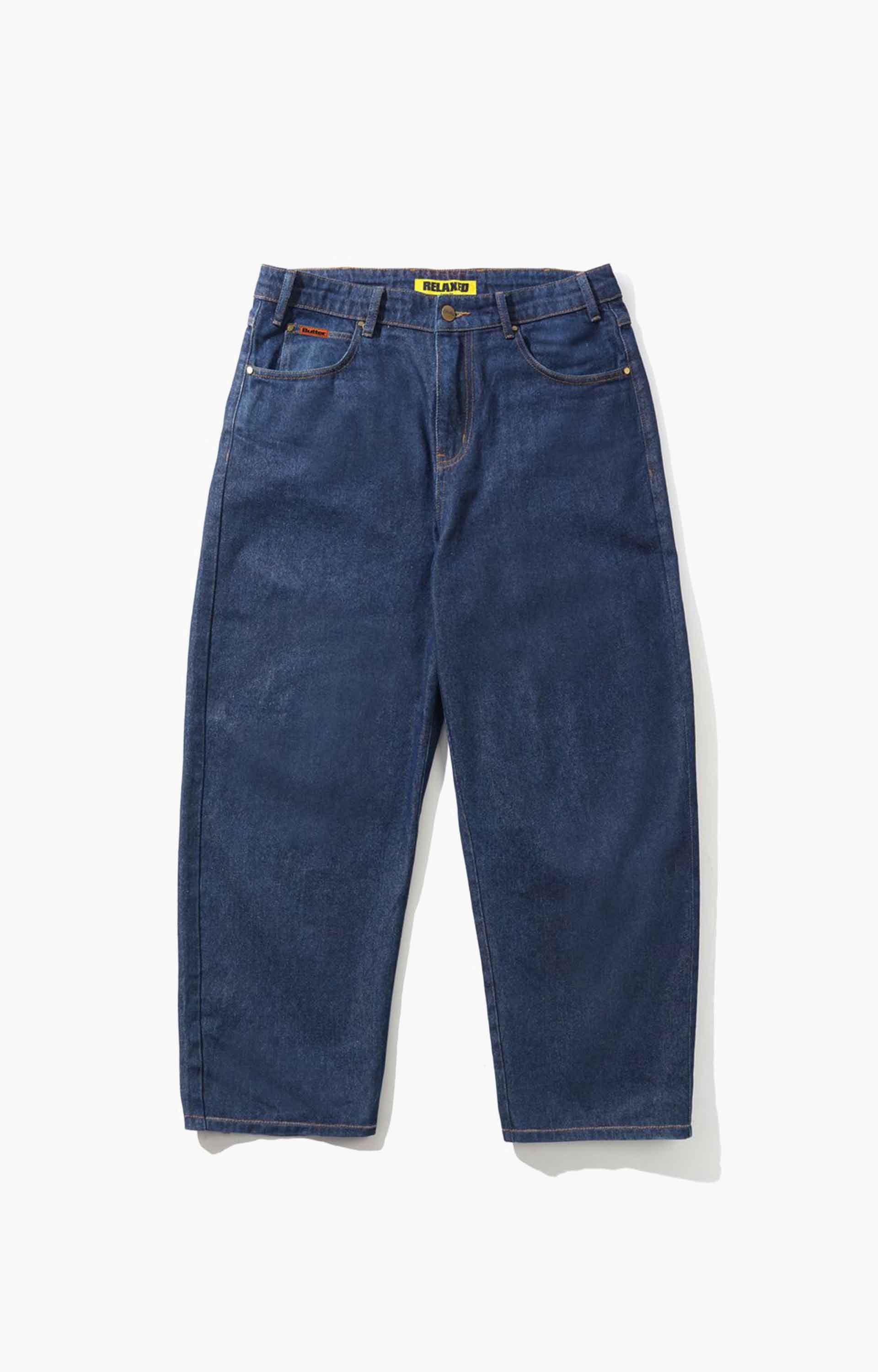 Butter Goods Baggy Denim Pants, Dark Indigo