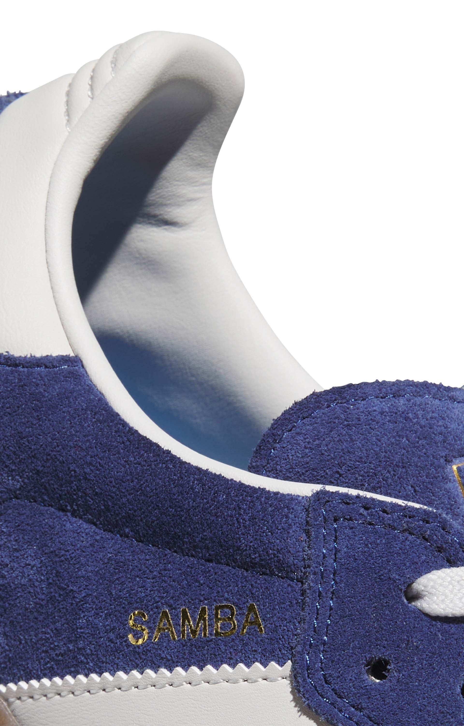 Adidas Samba ADV Shoes, Dark Blue/Grey One/Gum