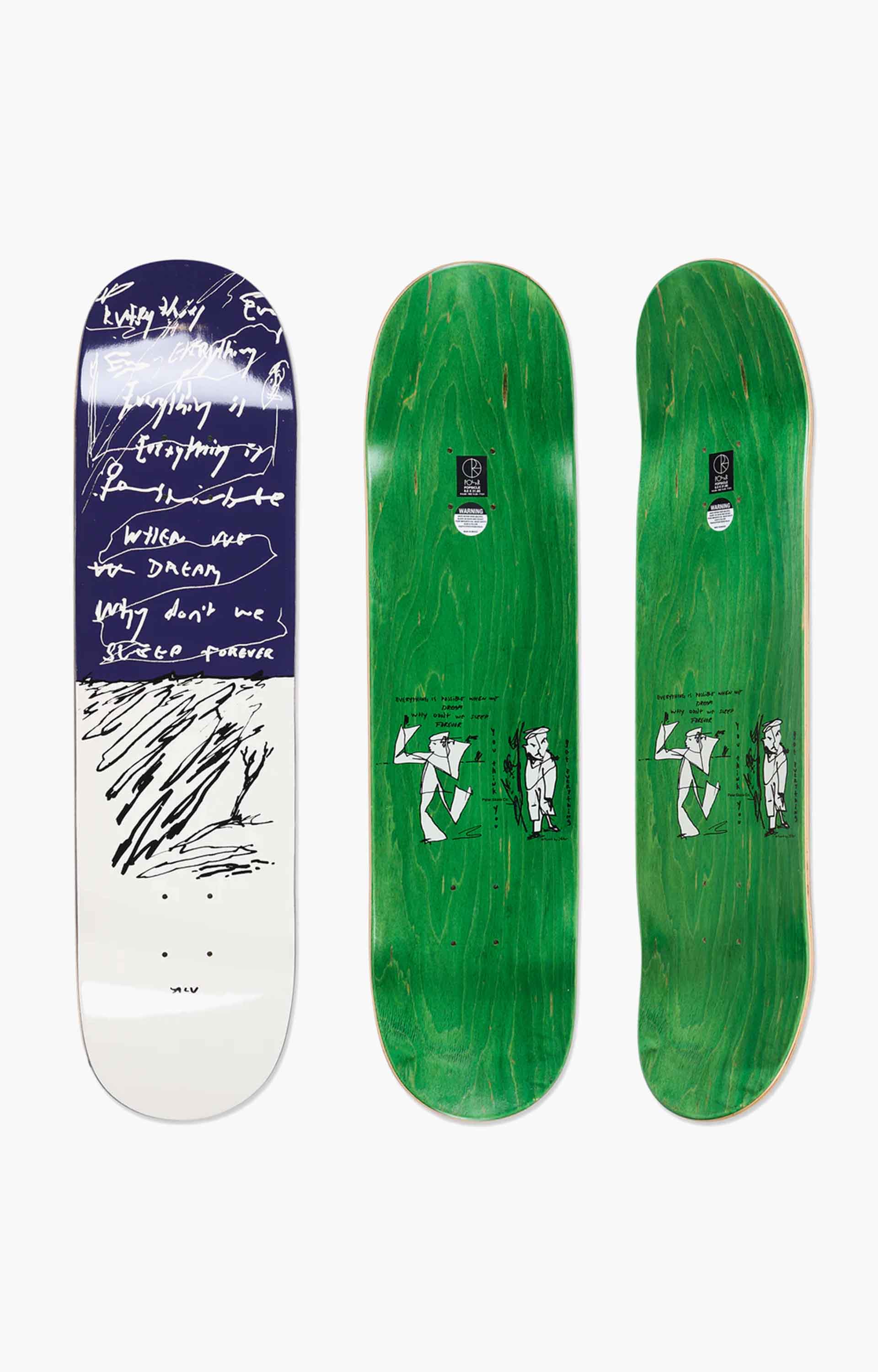 Polar Skate Co Team / Alv Sleep Forever Deck, 8.0