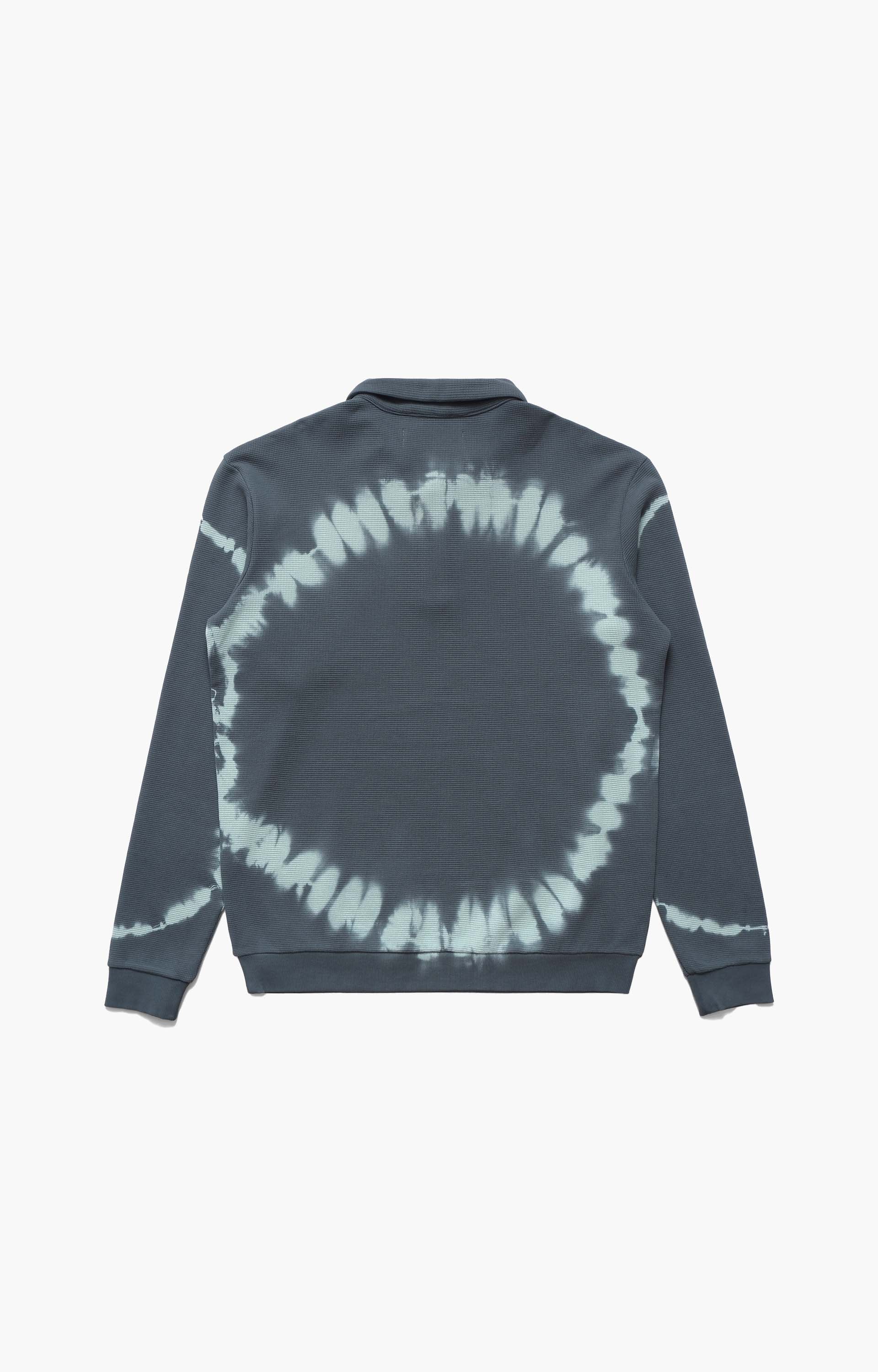 Metalwood Mini Metal Logo Longsleeve Thermal Polo, Marine