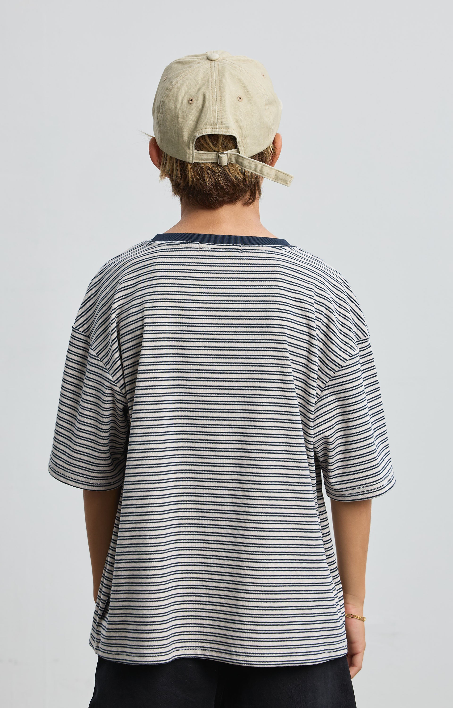 Concrete Youth Linework T-Shirt, Chalk/Navy (preorder)