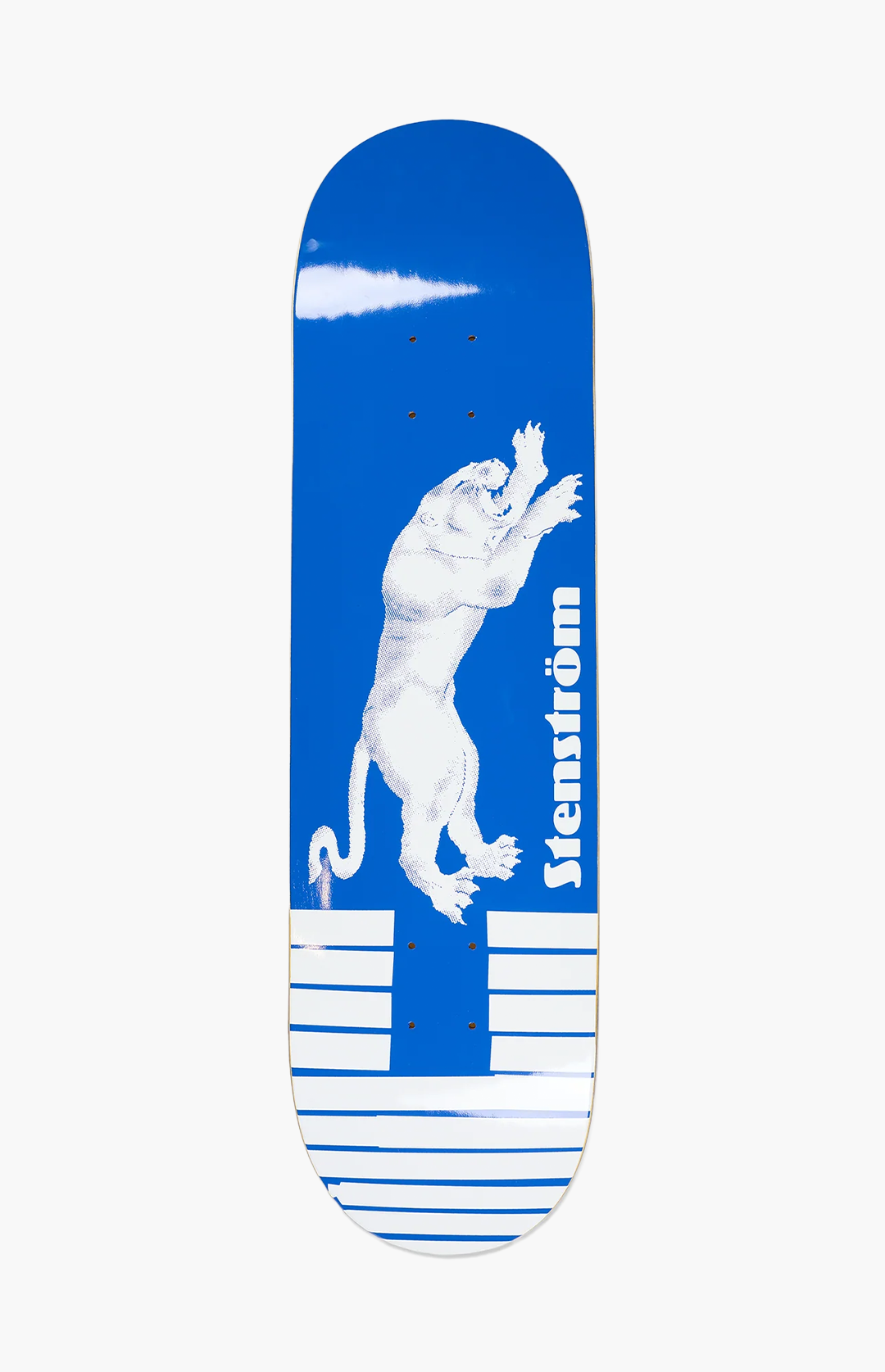 Polar Skate Co David Stenstrom Tape & Panther Skateboard Deck, Blue