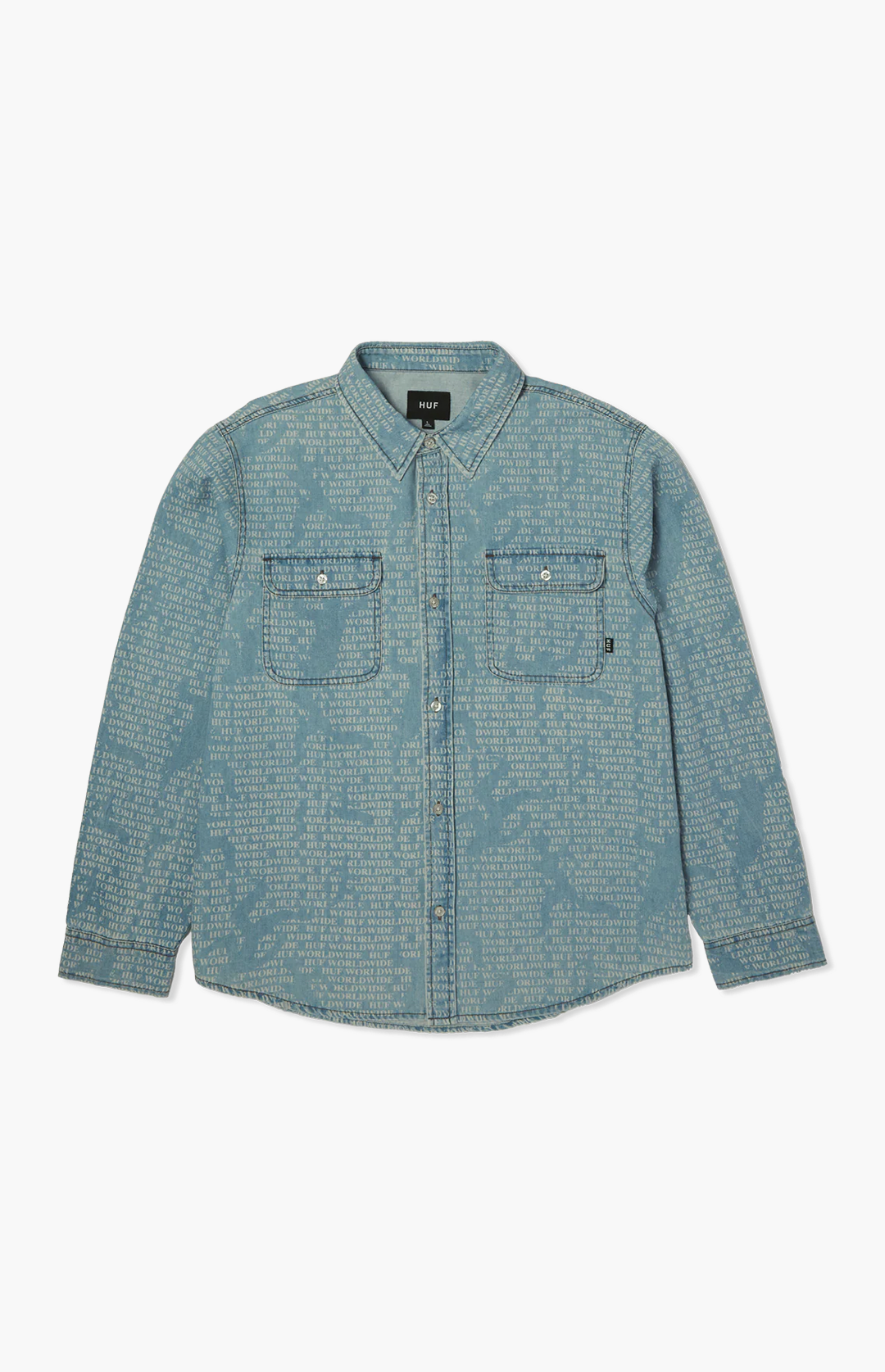 HUF Ceremony Denim Shirt, Indigo