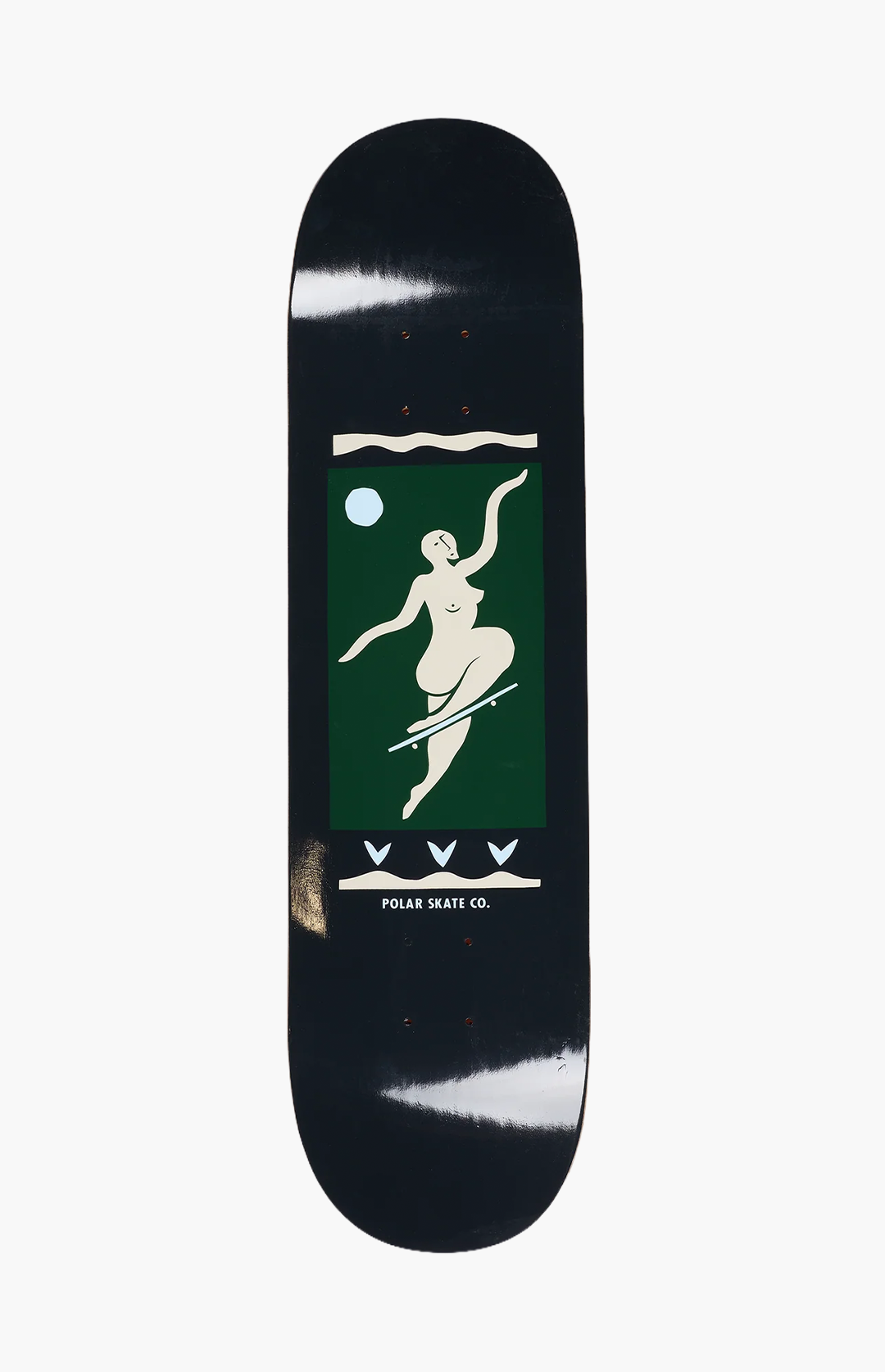 Polar Skate Co Team No Comply Skateboard Deck, Charcoal