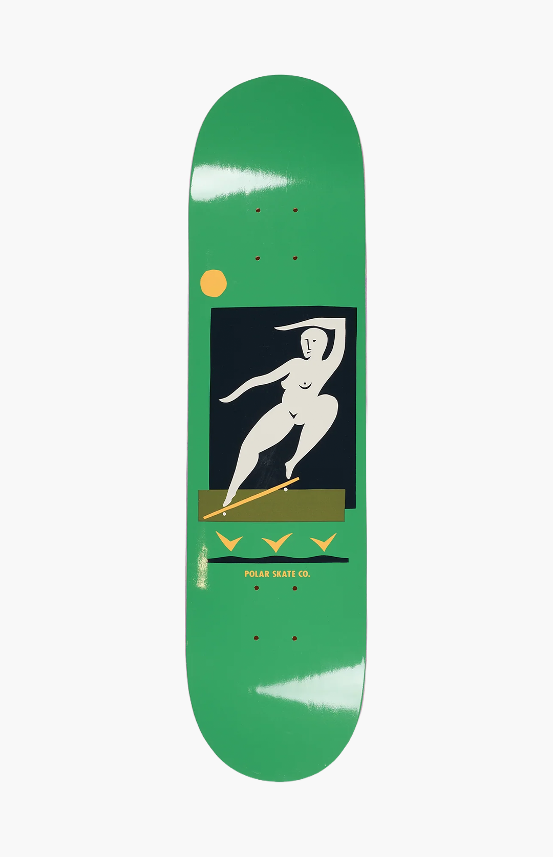 スケートボード POLAR-TEAM-BS SMITH-GREEN-8.25-PLANTGRIP Polar Skate Co Team Bs Smith Skateboard Deck, Green