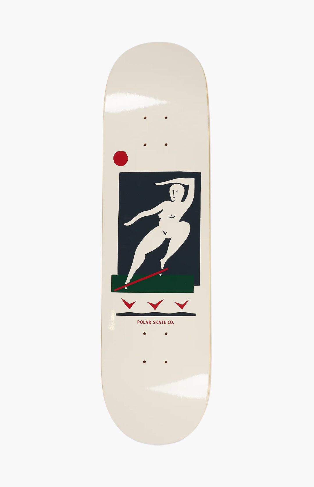 Polar Skate Co Team Bs Smith Skateboard Deck, Cream