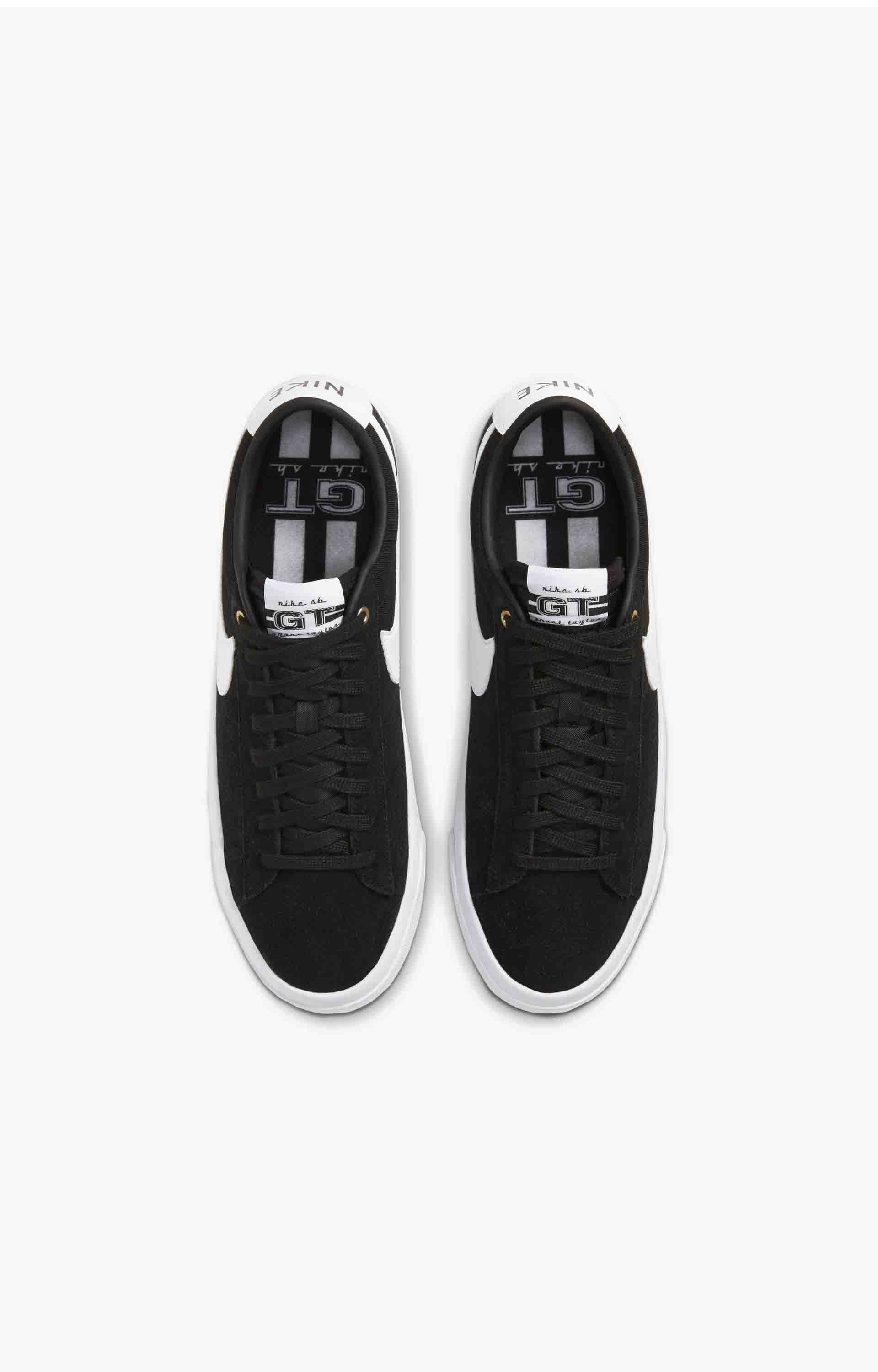 Nike SB Zoom Blazer Low Pro GT Skate Shoe, Black/White
