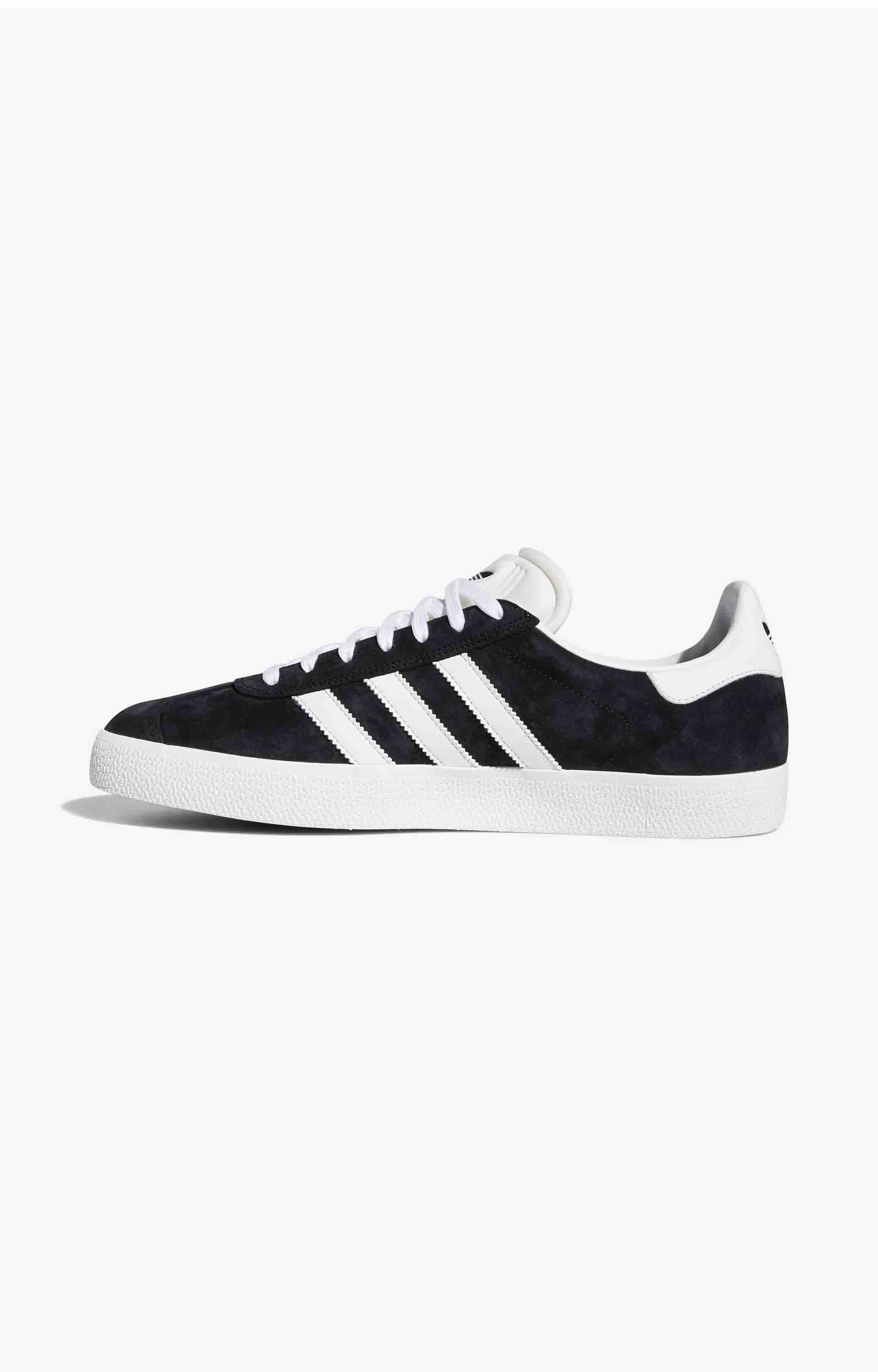 Adidas Gazelle ADV Shoe, Core Black/Cloud White/Gold Metallic