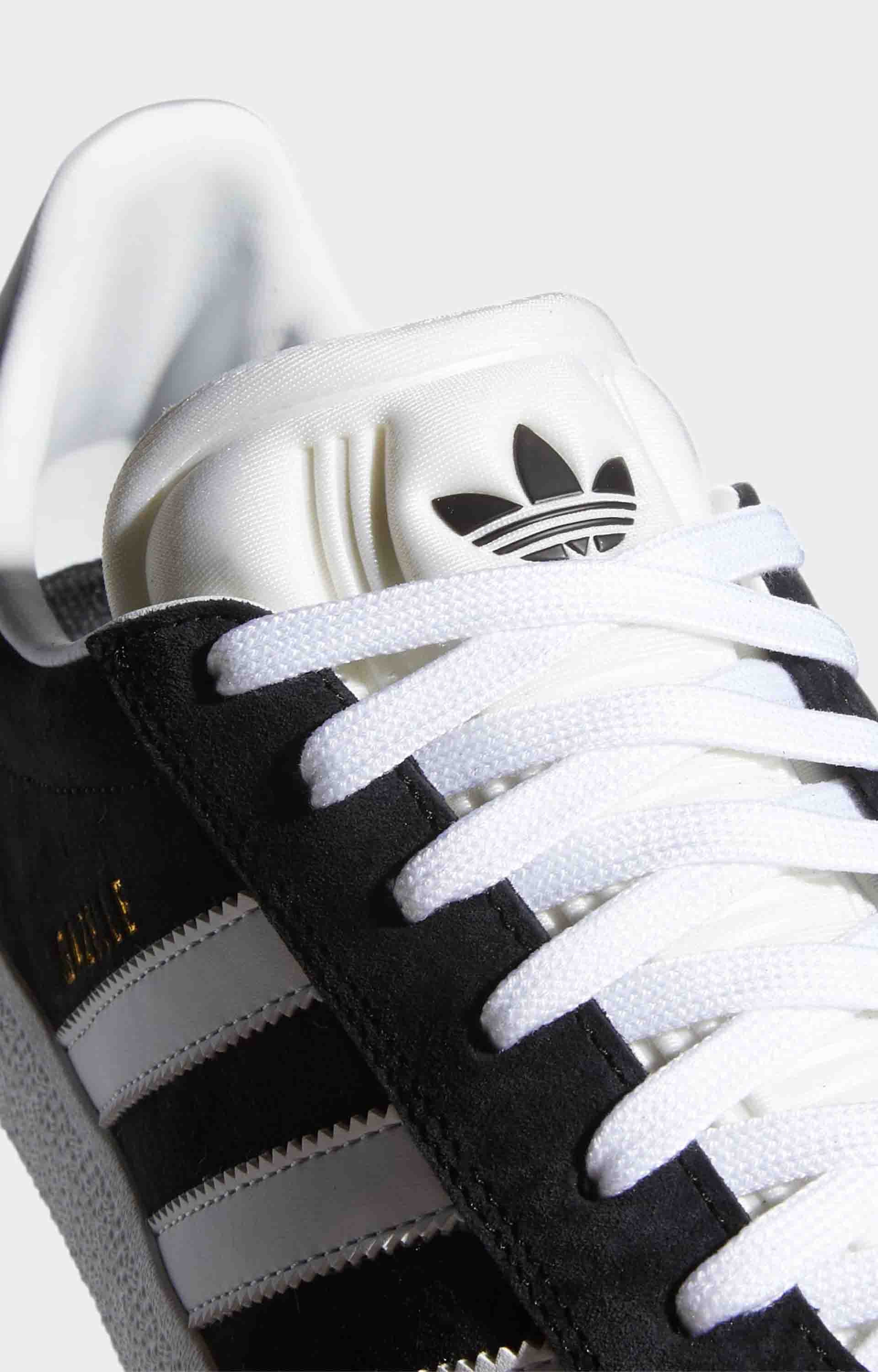 Adidas Gazelle ADV Shoe, Core Black/Cloud White/Gold Metallic