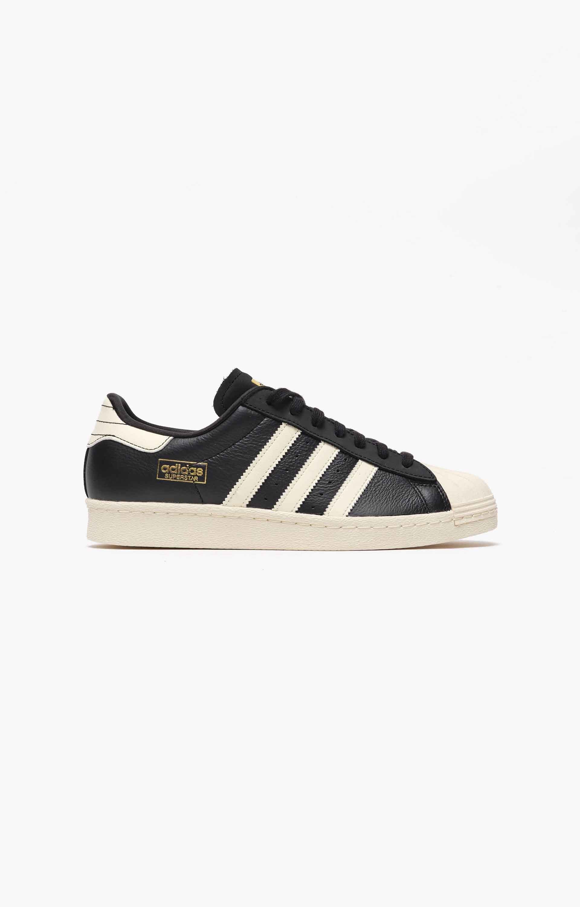 Adidas Superstar 80 ADV Shoe, Black/Cream White/Gold Metallic
