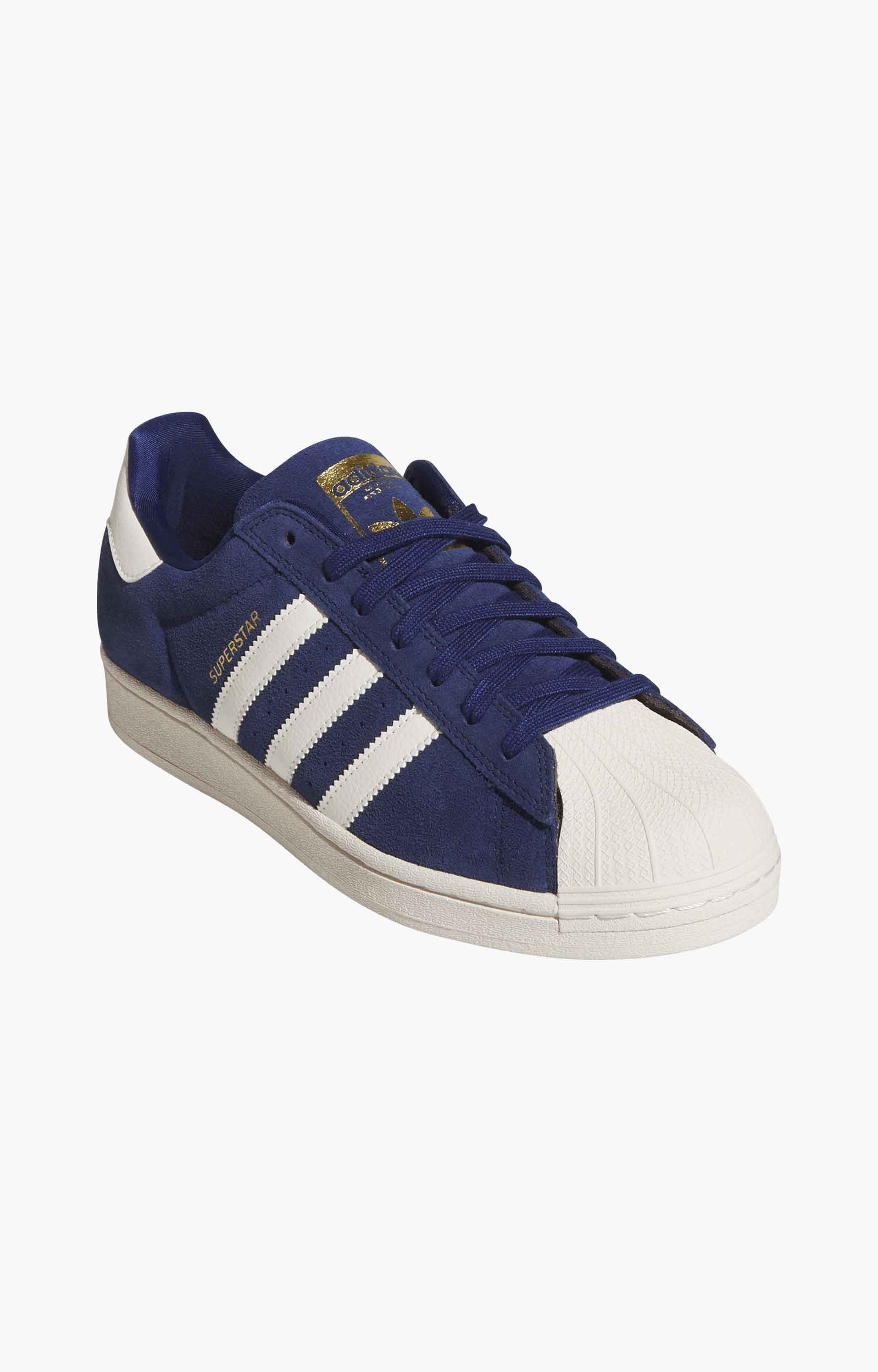 Adidas Superstar ADV Shoes, Dark Blue/Cloud White/Gold Metallic