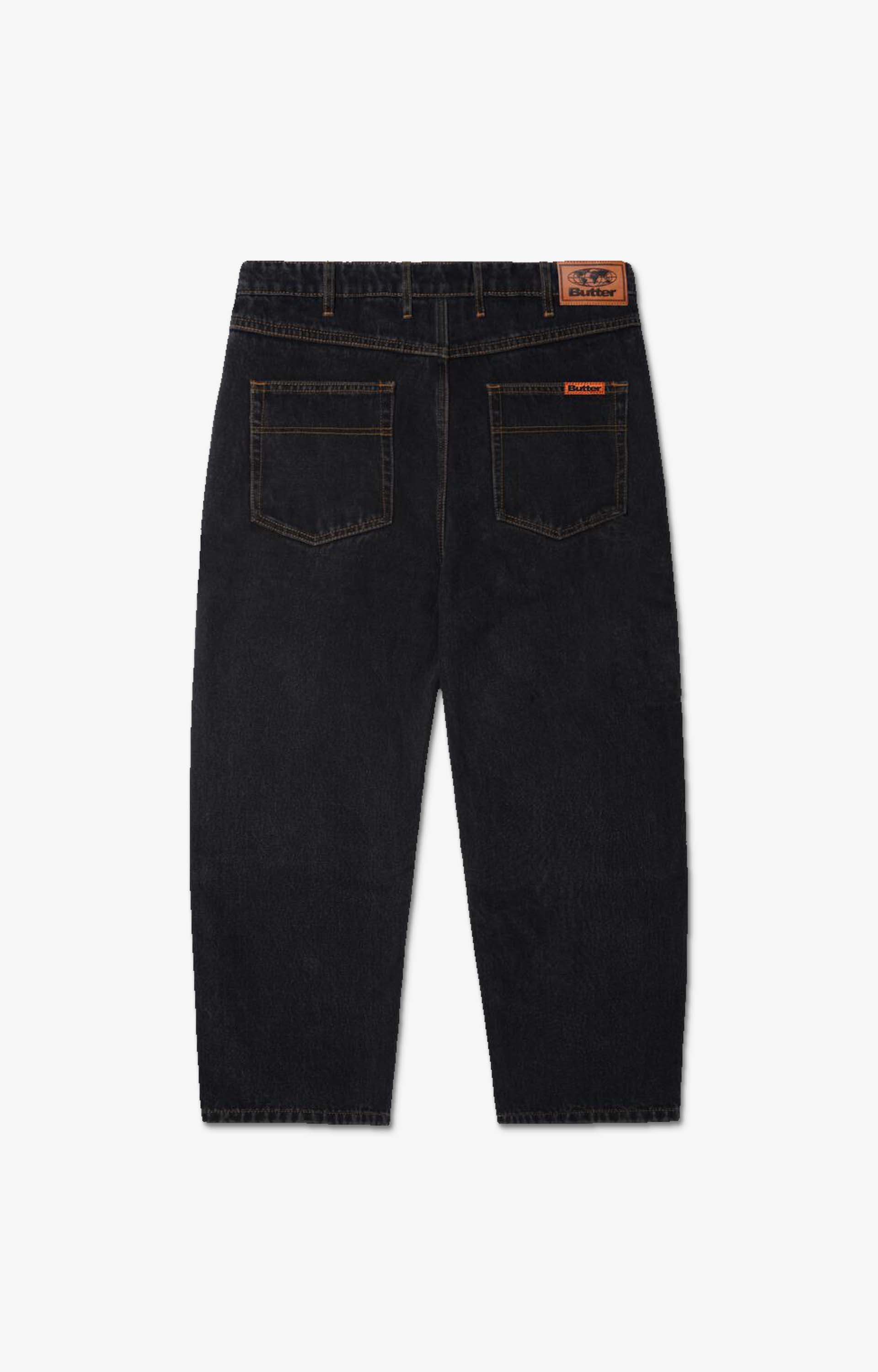 Butter Goods Baggy Denim Pants, Washed Black