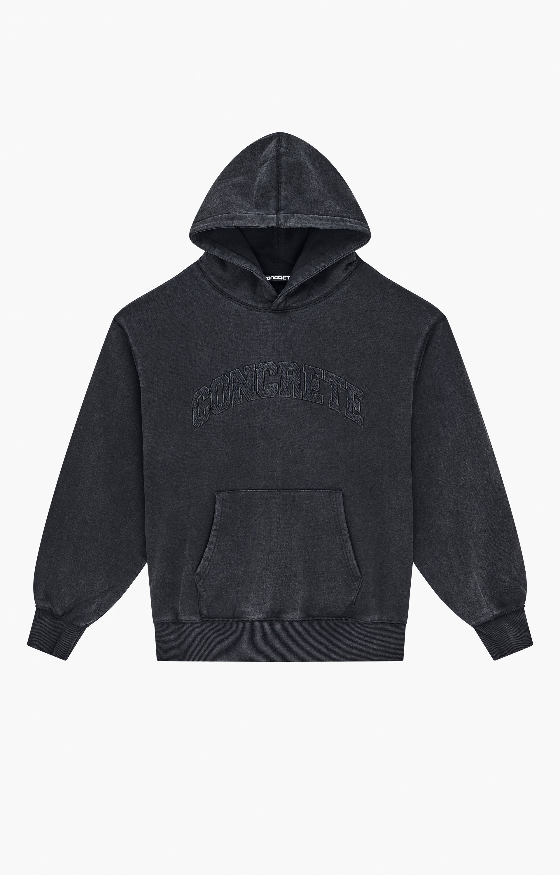 Concrete League Hoodie, Washed Black
