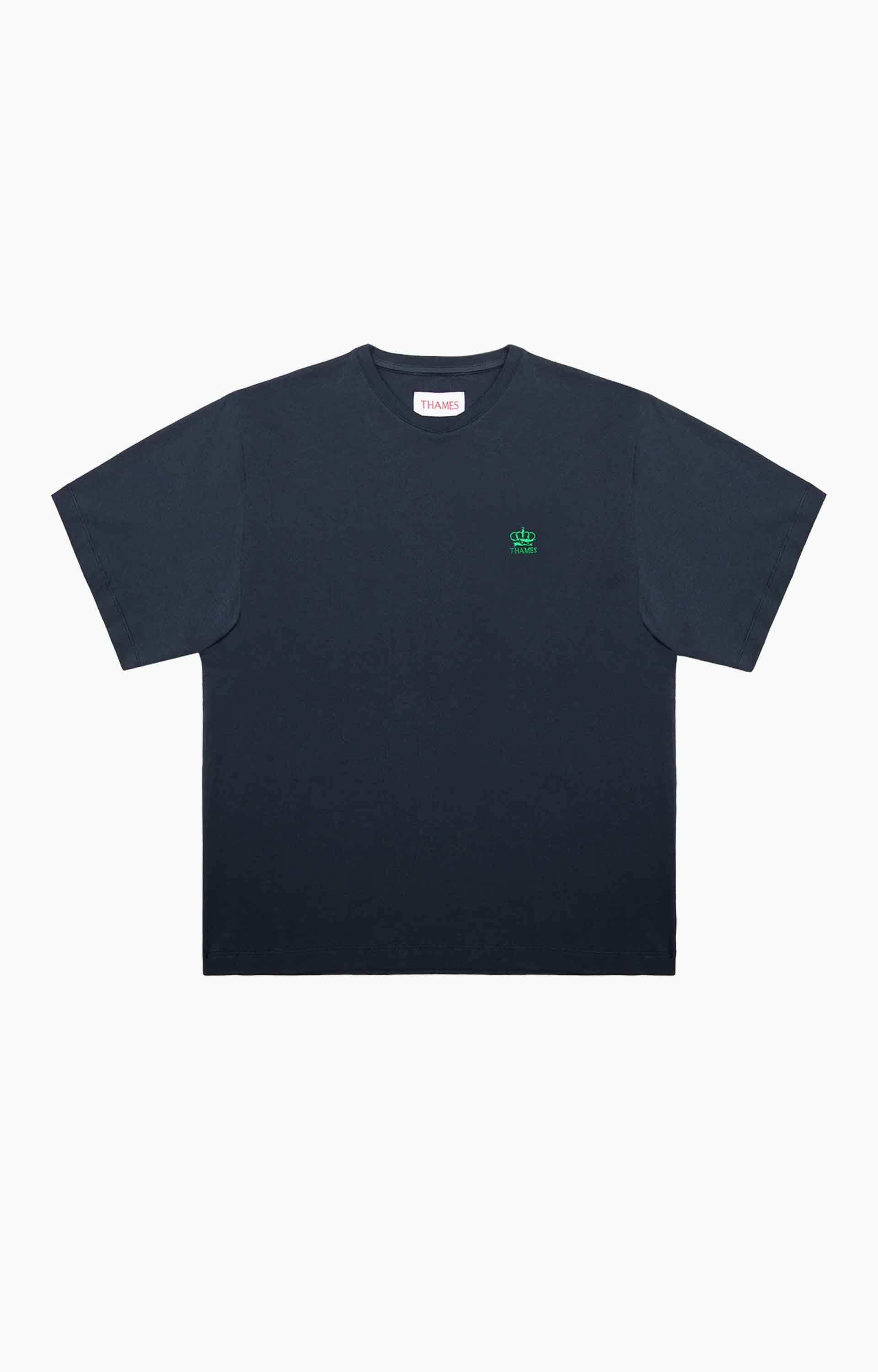 Thames MMXX Crown T-Shirt Ink/Green