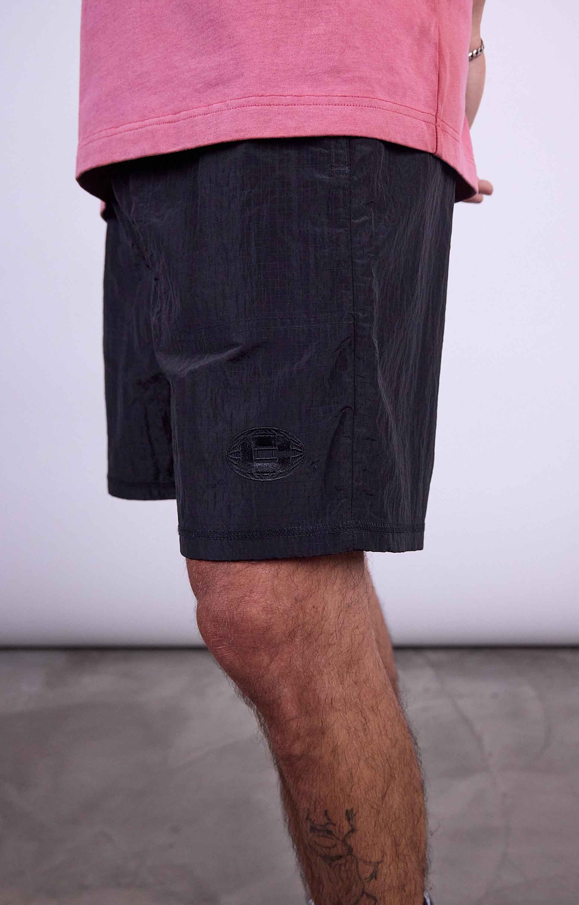Concrete International Ripstop Nylon Short, Black