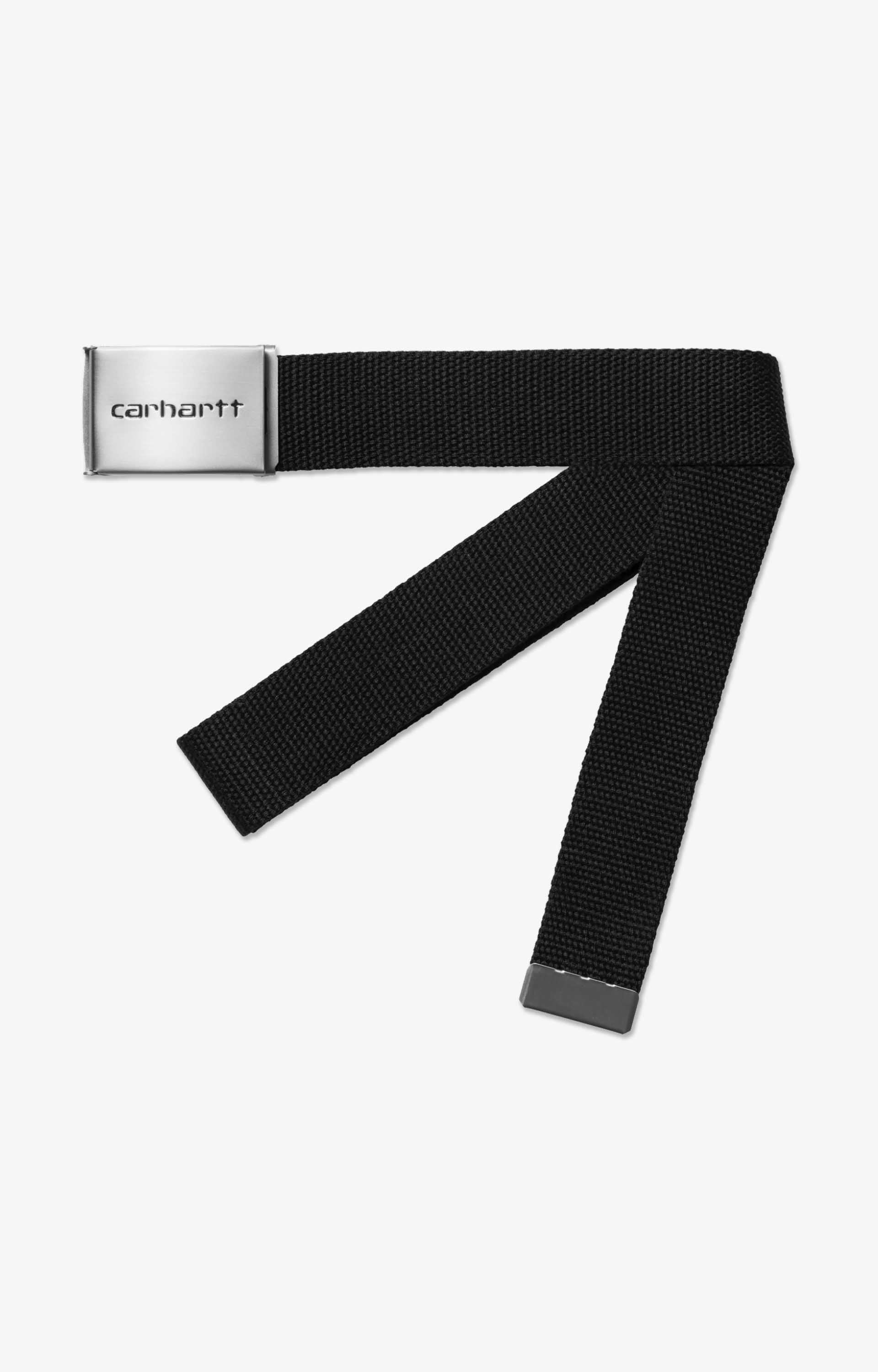 Carhartt WIP Clip Belt Chrome, Black