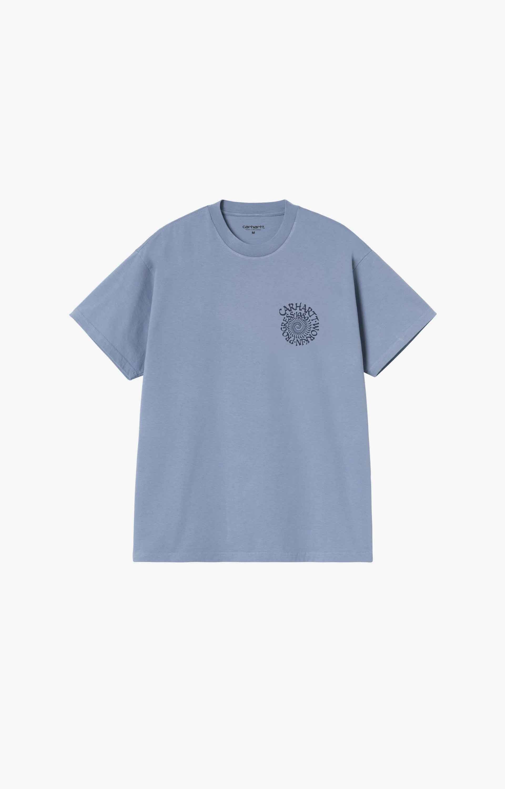 Carhartt WIP Spirals T-Shirt, Gentle Blue