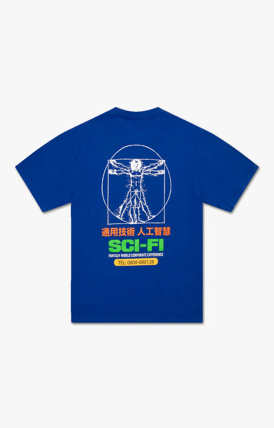 Sci-Fi Fantasy Chain of Being 2 T-Shirt, Blue