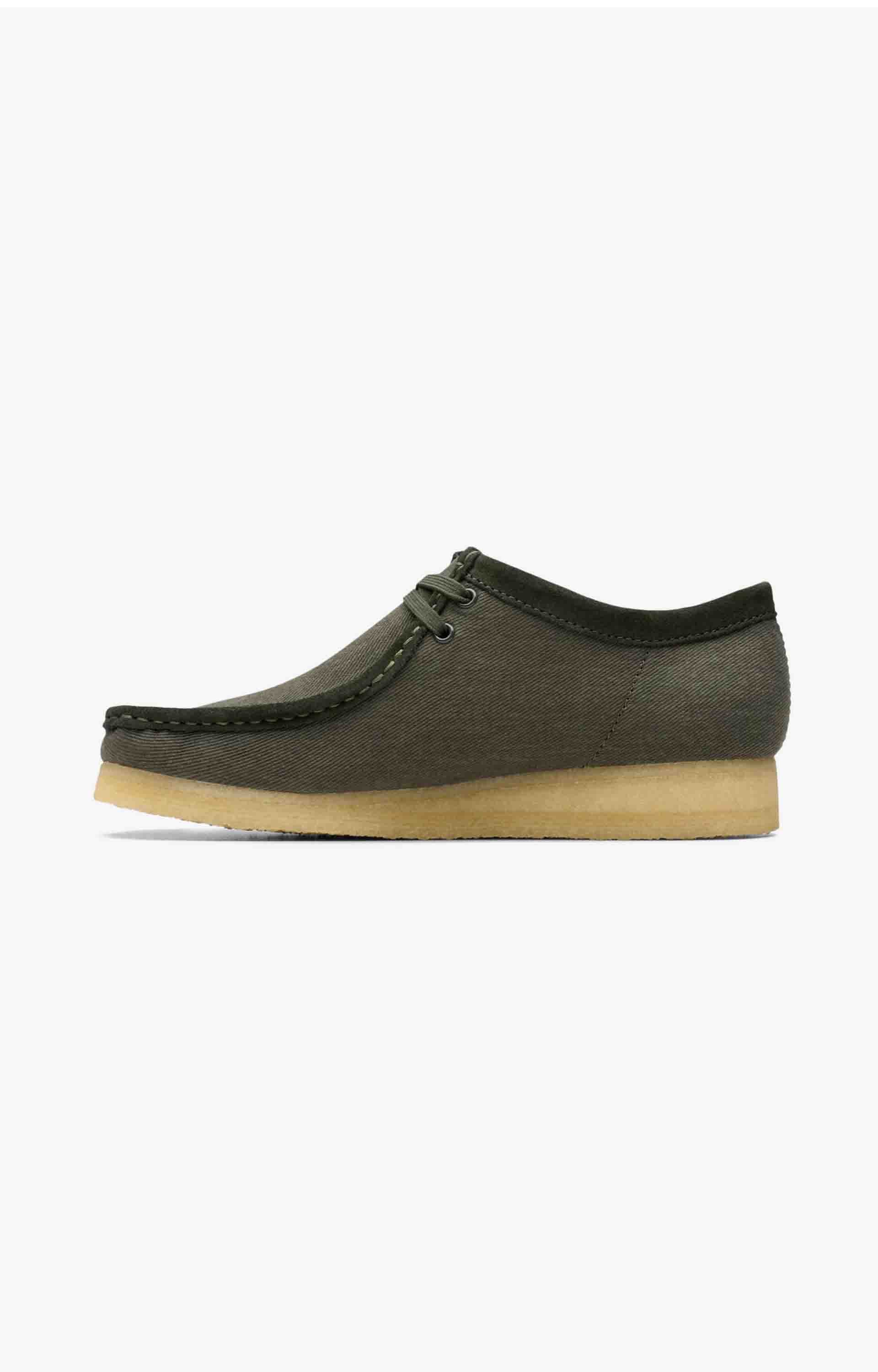Clarks Originals Wallabee, Forest Green Canvas