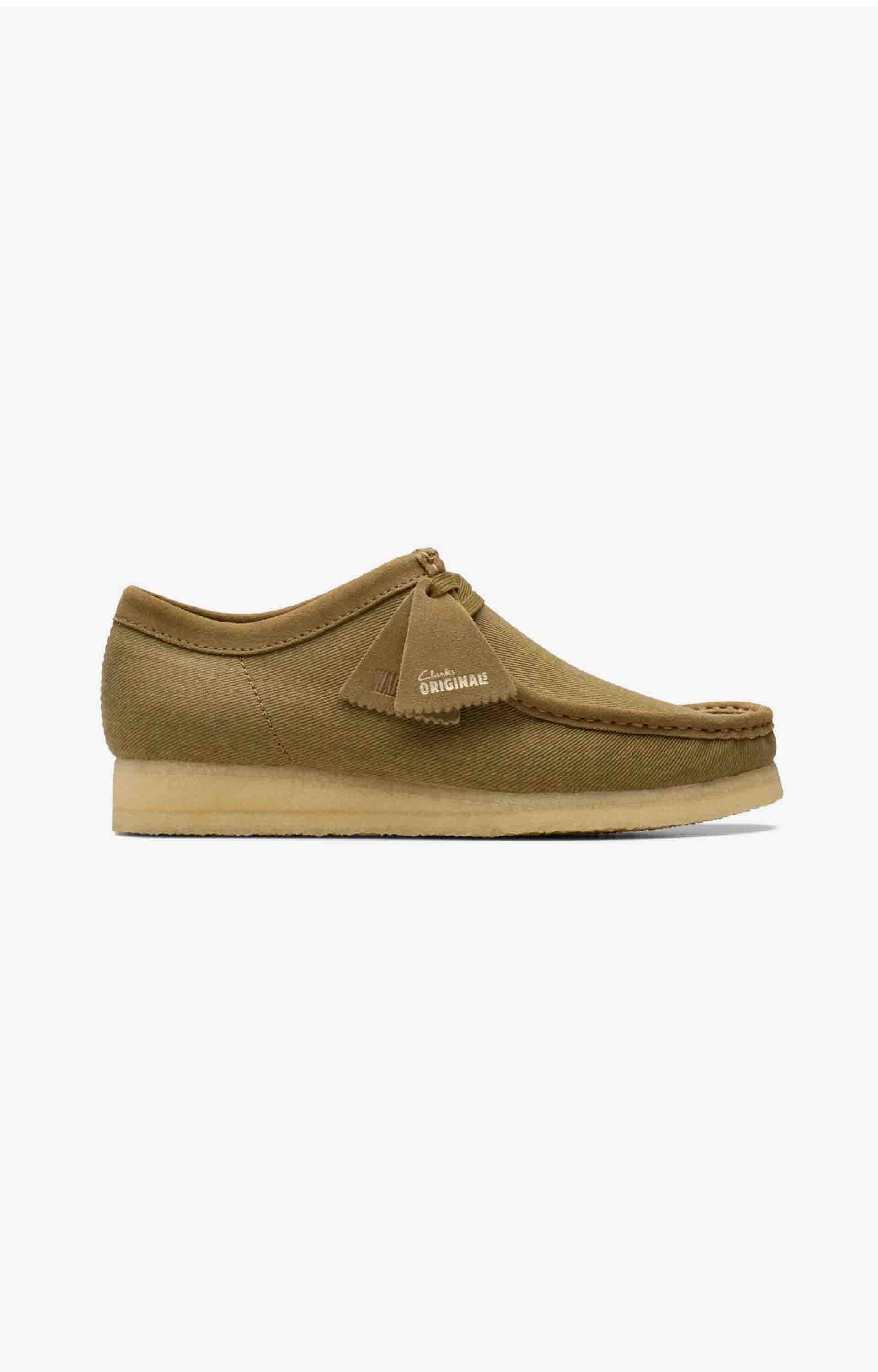 Clarks Originals Wallabee, Olive Canvas