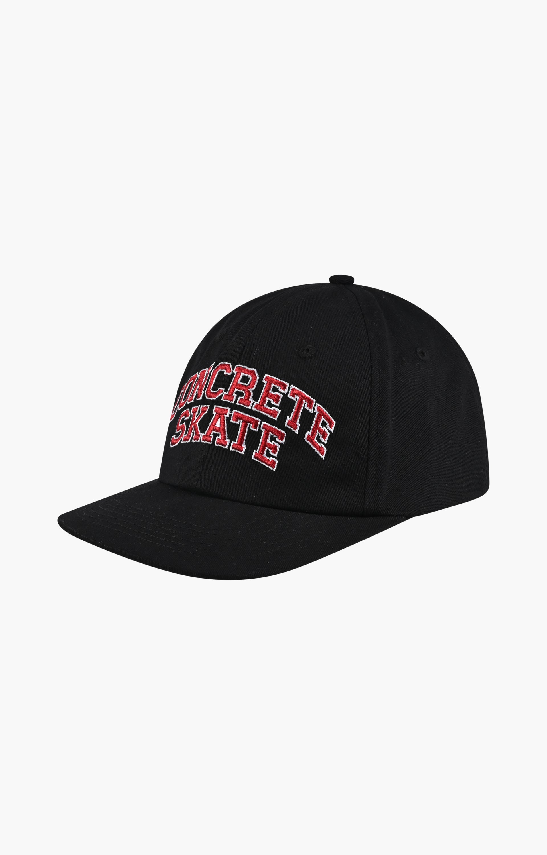 Concrete Skate League Cap, Black/Rosso Red