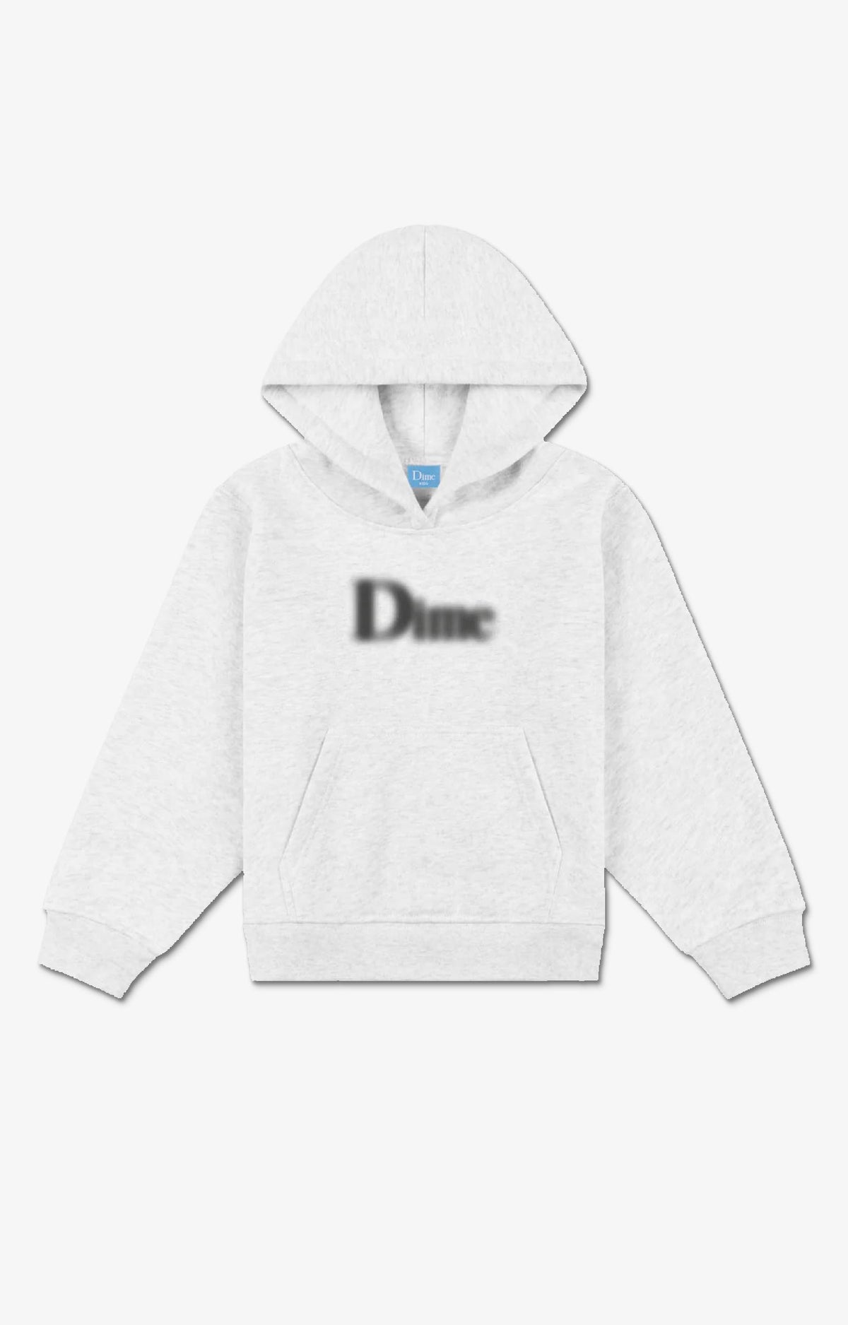 Dime Classic Blurry Youth Hoodie, Ash