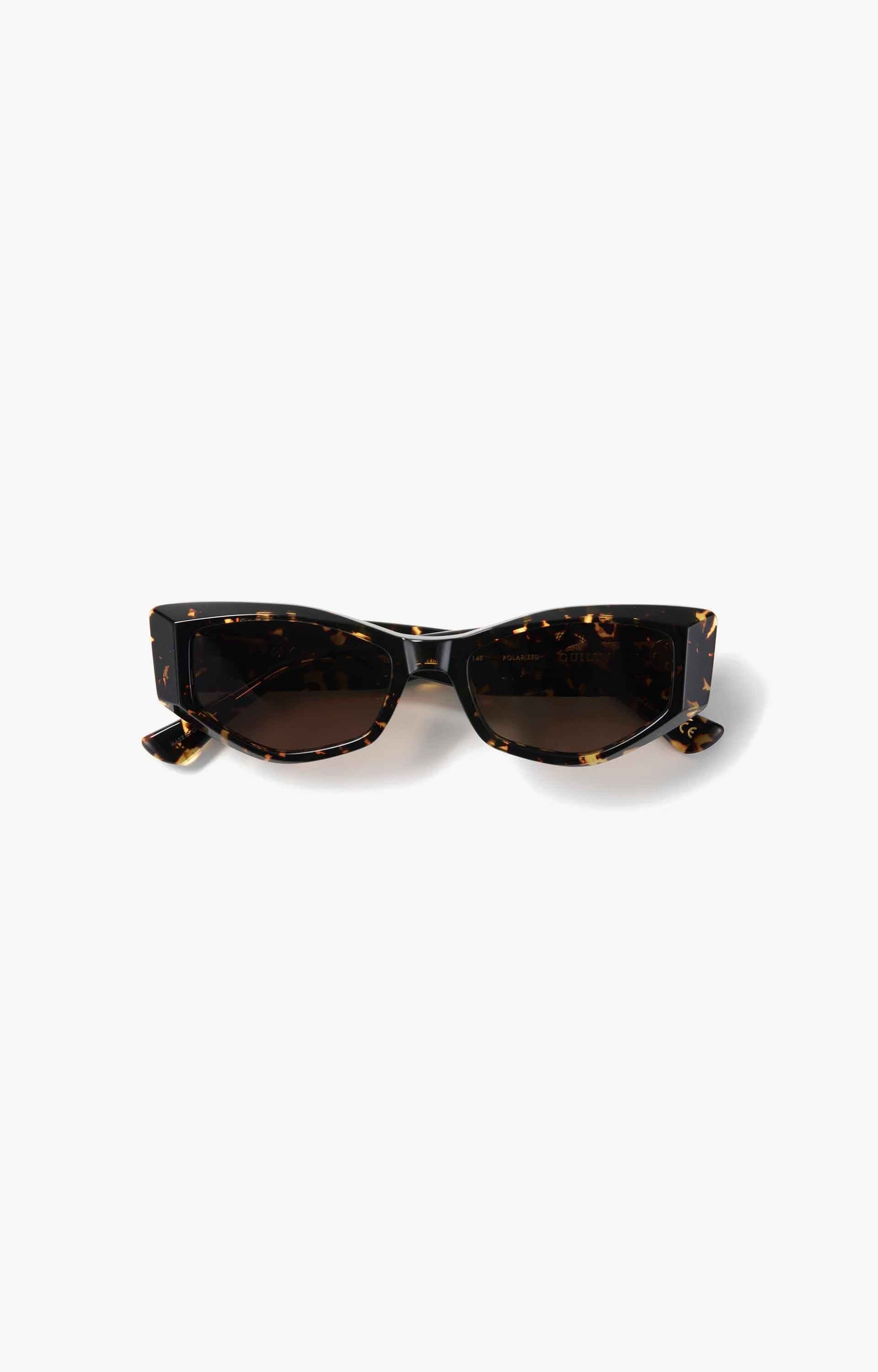 Epokhe Guilty Sunglasses, Crystal Dark Tortoise Polished/Brown Polarised
