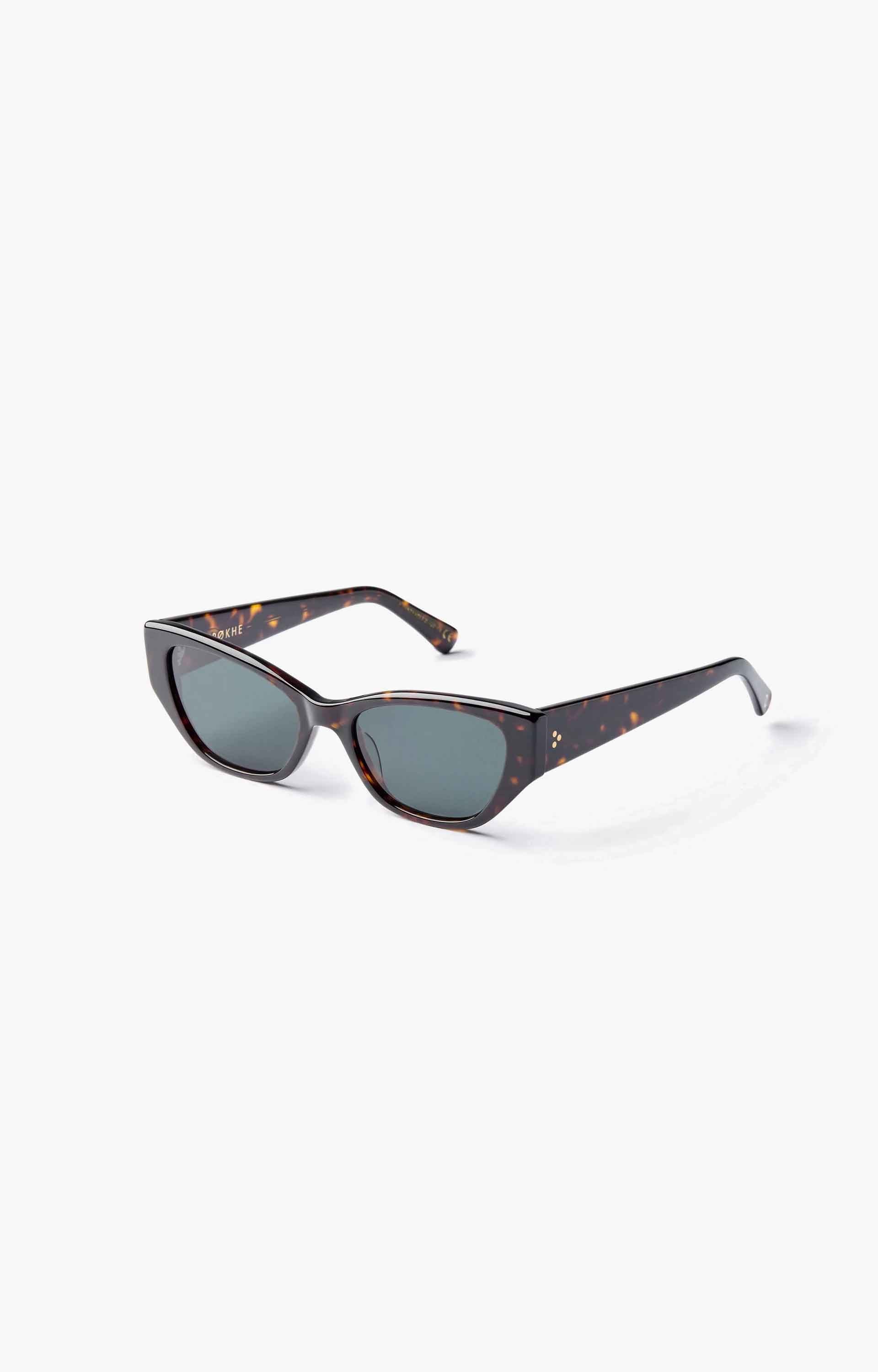 Epokhe Reprise Sunglasses, Dark Tortoise Polished/Green