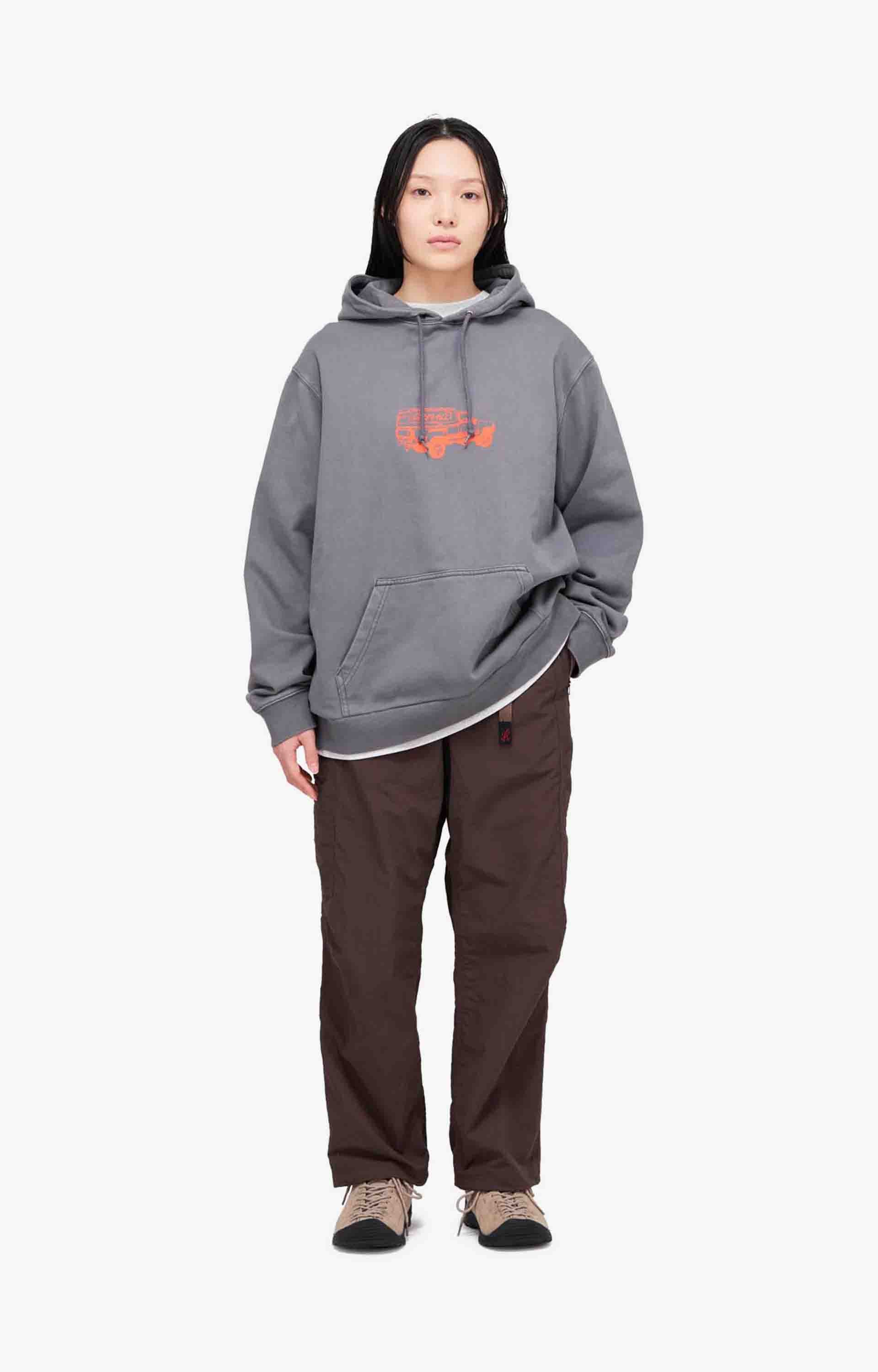 Gramicci Truck Hooded Sweatshirt, Heather Ash
