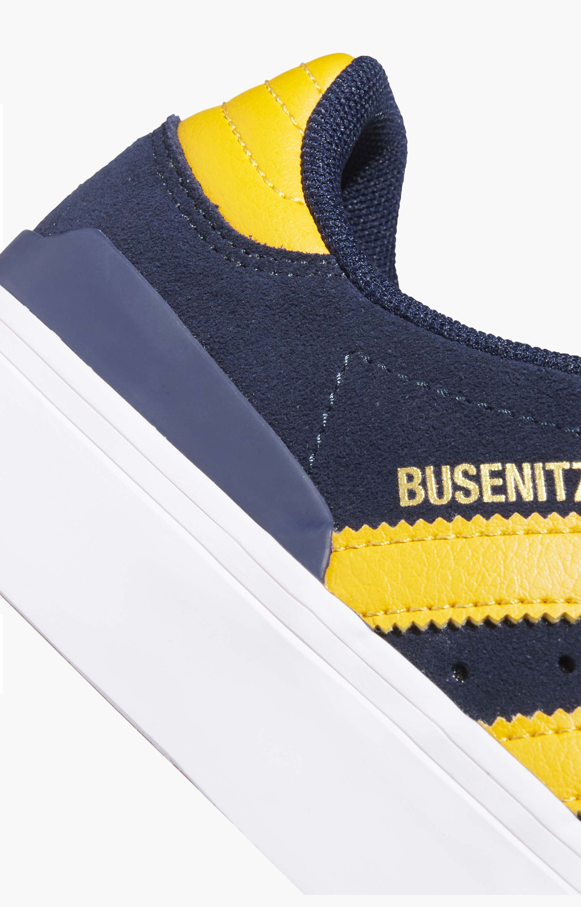 Adidas Busenitz Vulc II HQ7527 Shoes, Collegiate Navy/Preloved Yellow/Cloud White