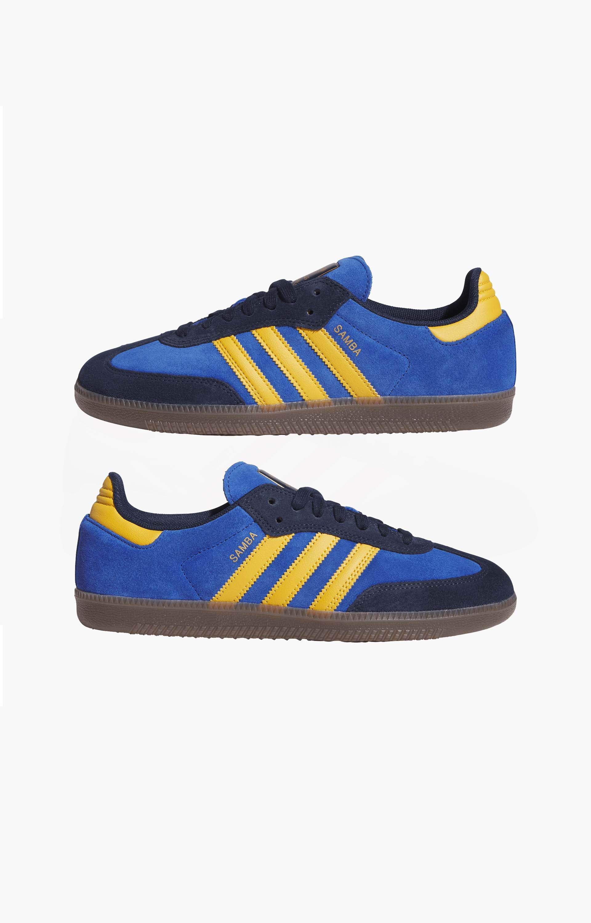 Adidas Samba ADV HQ9283 Shoes, Collegiate Navy/Preloved Yellow/Royal Blue
