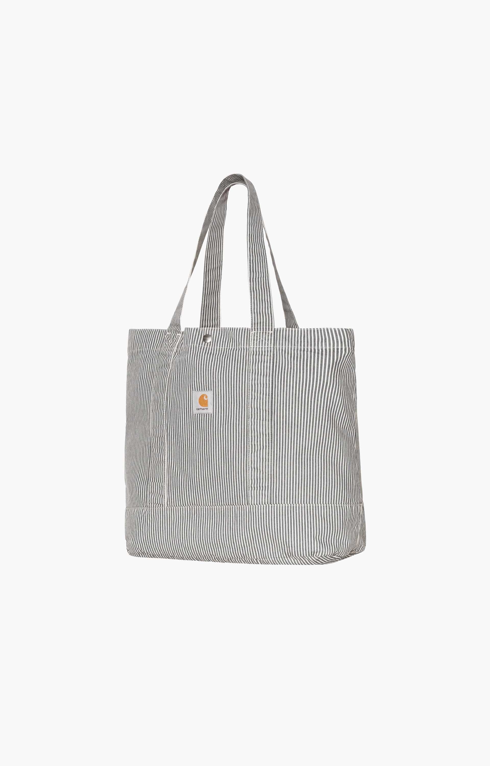 Carhartt WIP Mercer Tote Bag, Stripe Graphite/Wax Stone