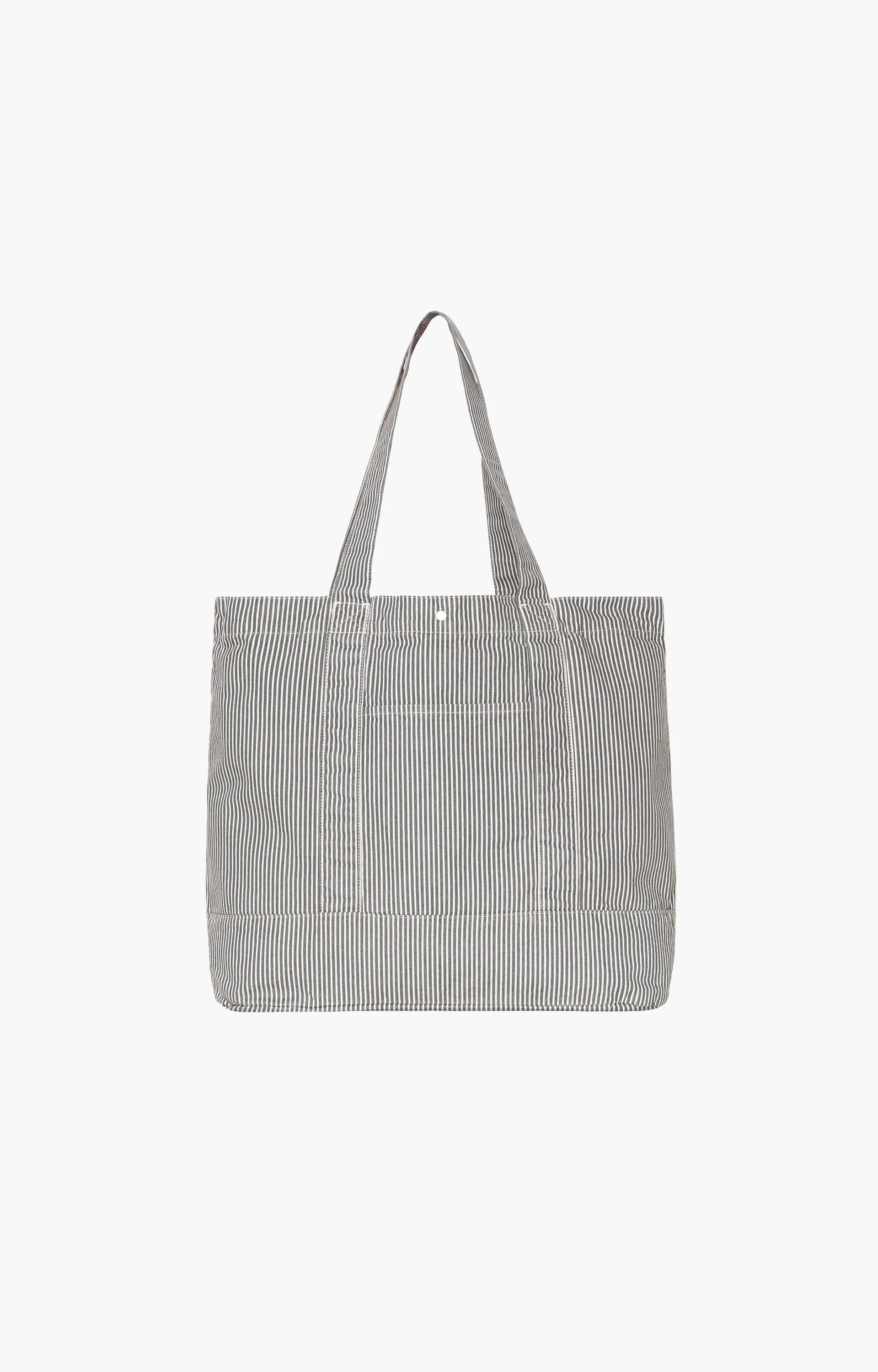 Carhartt WIP Mercer Tote Bag, Stripe Graphite/Wax Stone