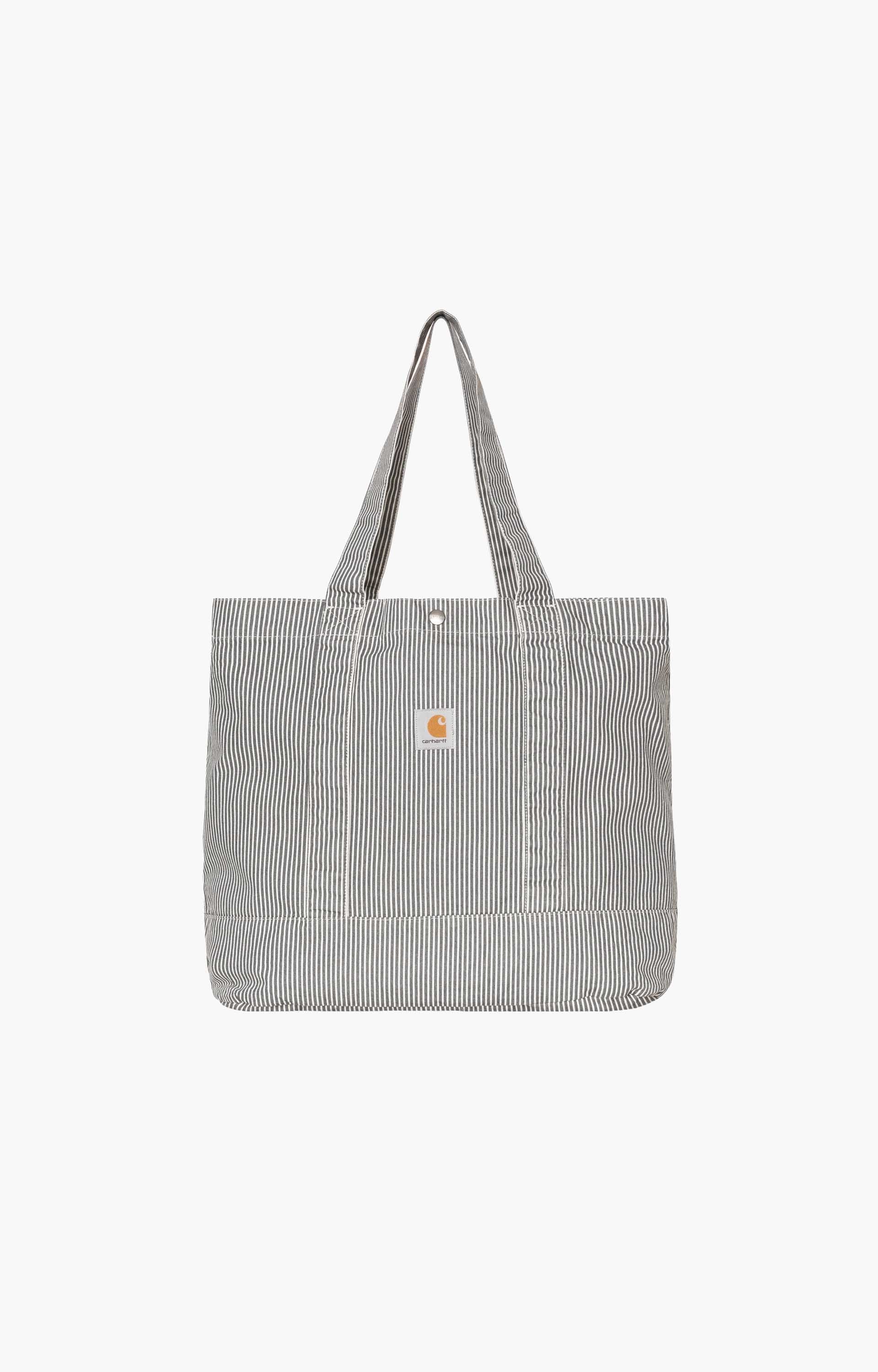 Carhartt WIP Mercer Tote Bag, Stripe Graphite/Wax Stone
