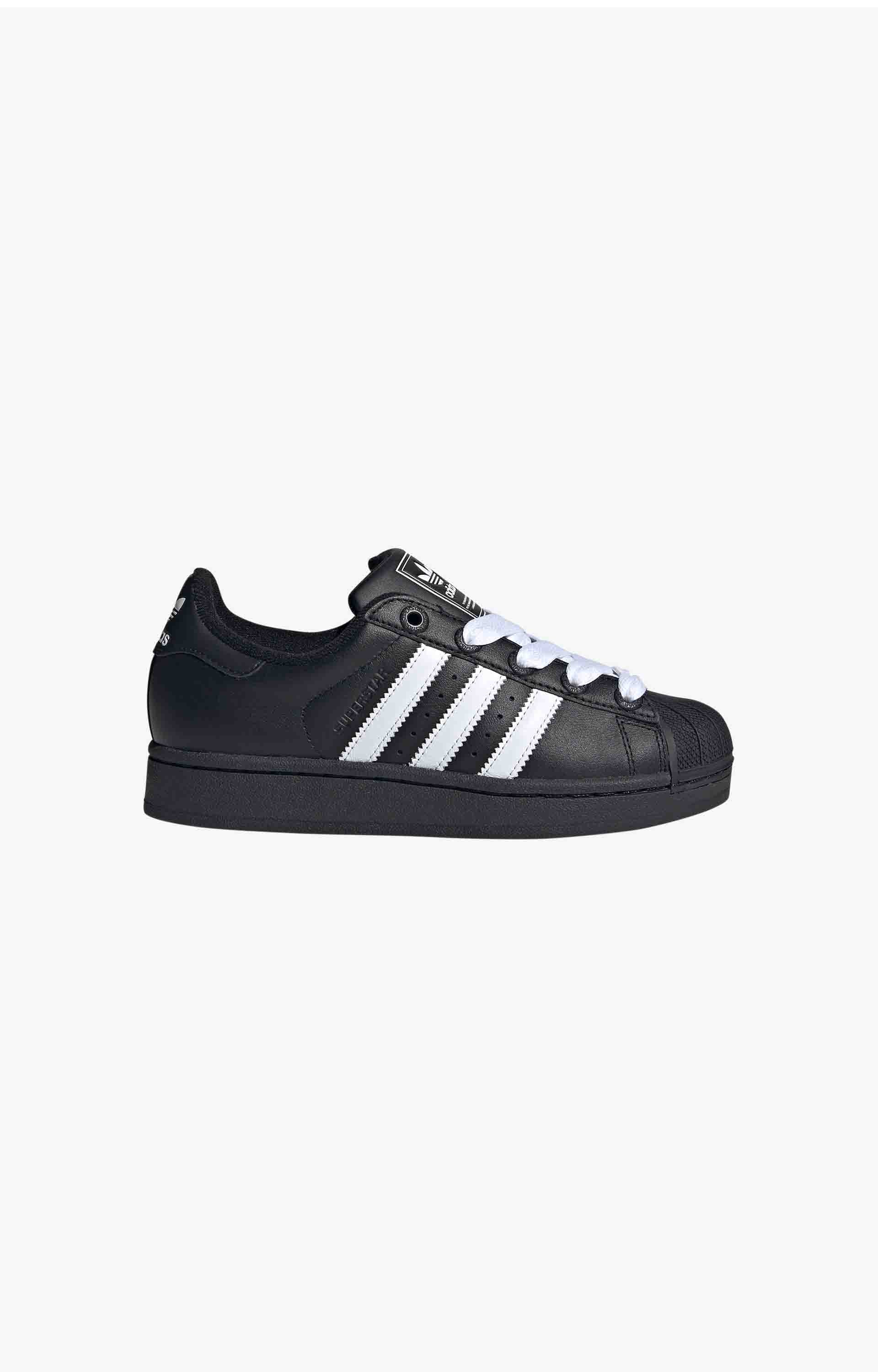 Adidas Superstar II Youth Shoes, Black/White/Black