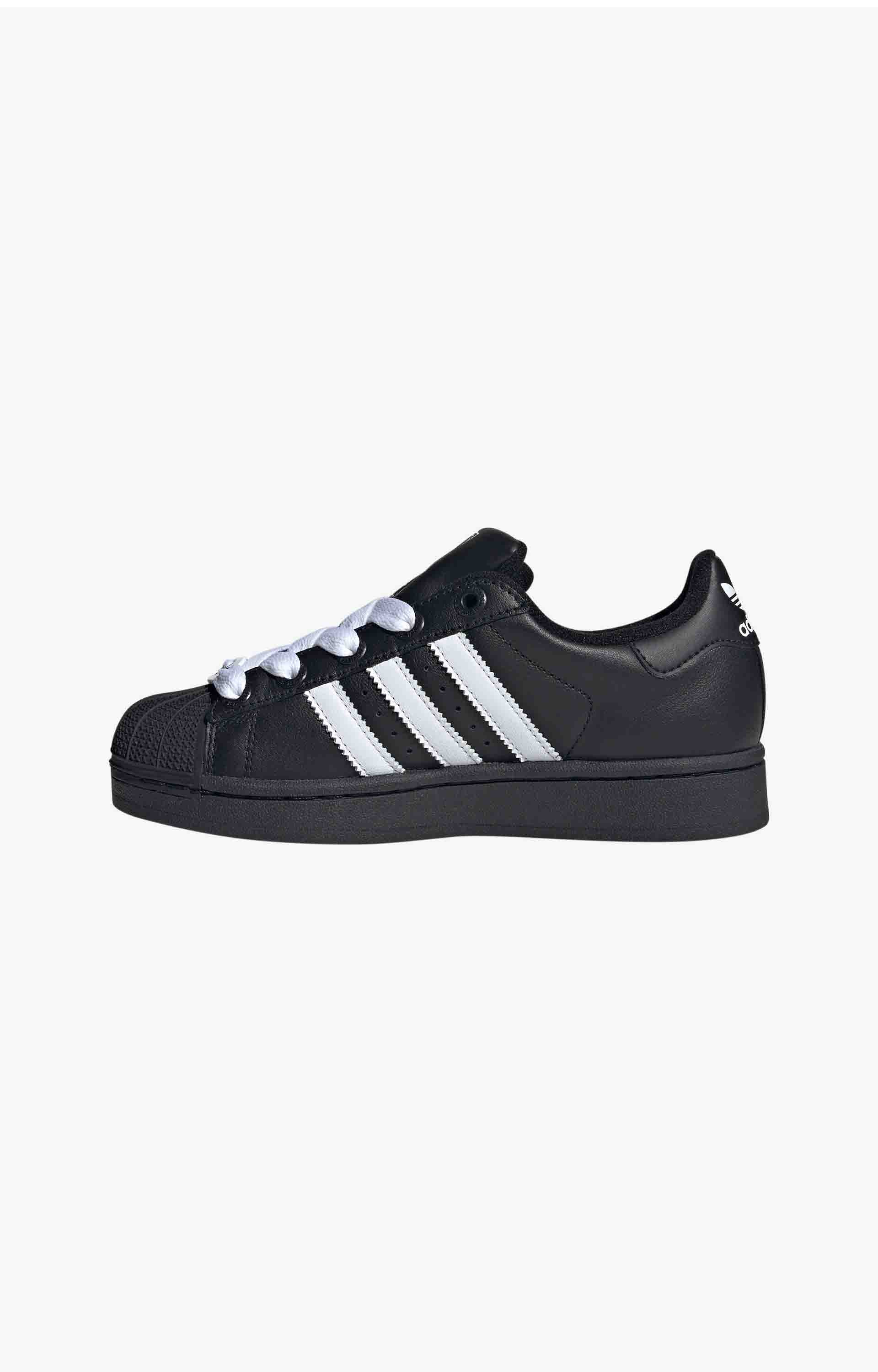 Adidas Superstar II Youth Shoes, Black/White/Black