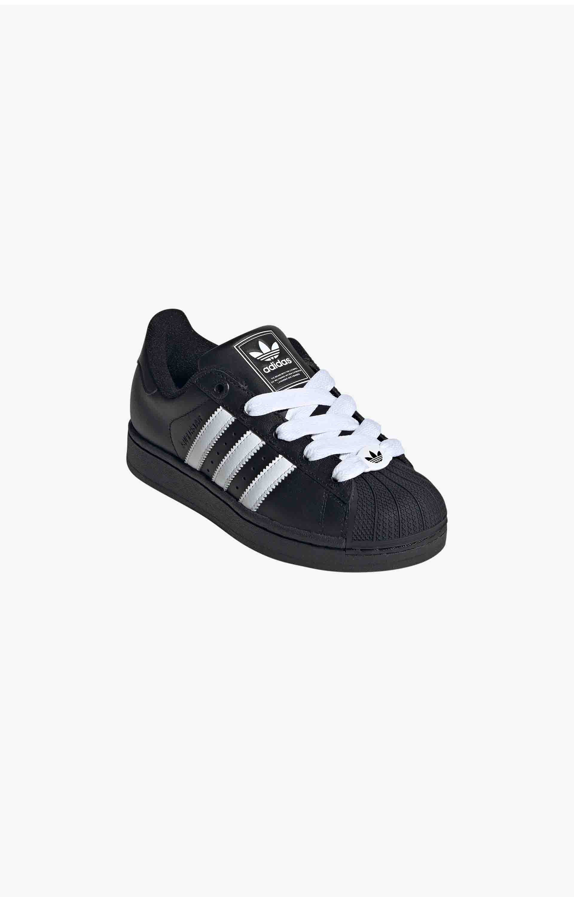 Adidas Superstar II Youth Shoes, Black/White/Black