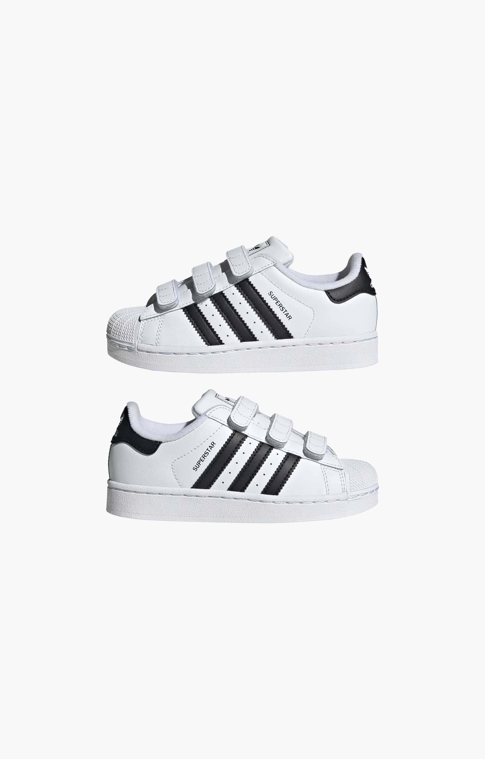 Adidas Superstar II Comfort Closure Youth Shoe, Footwear White/Core Black