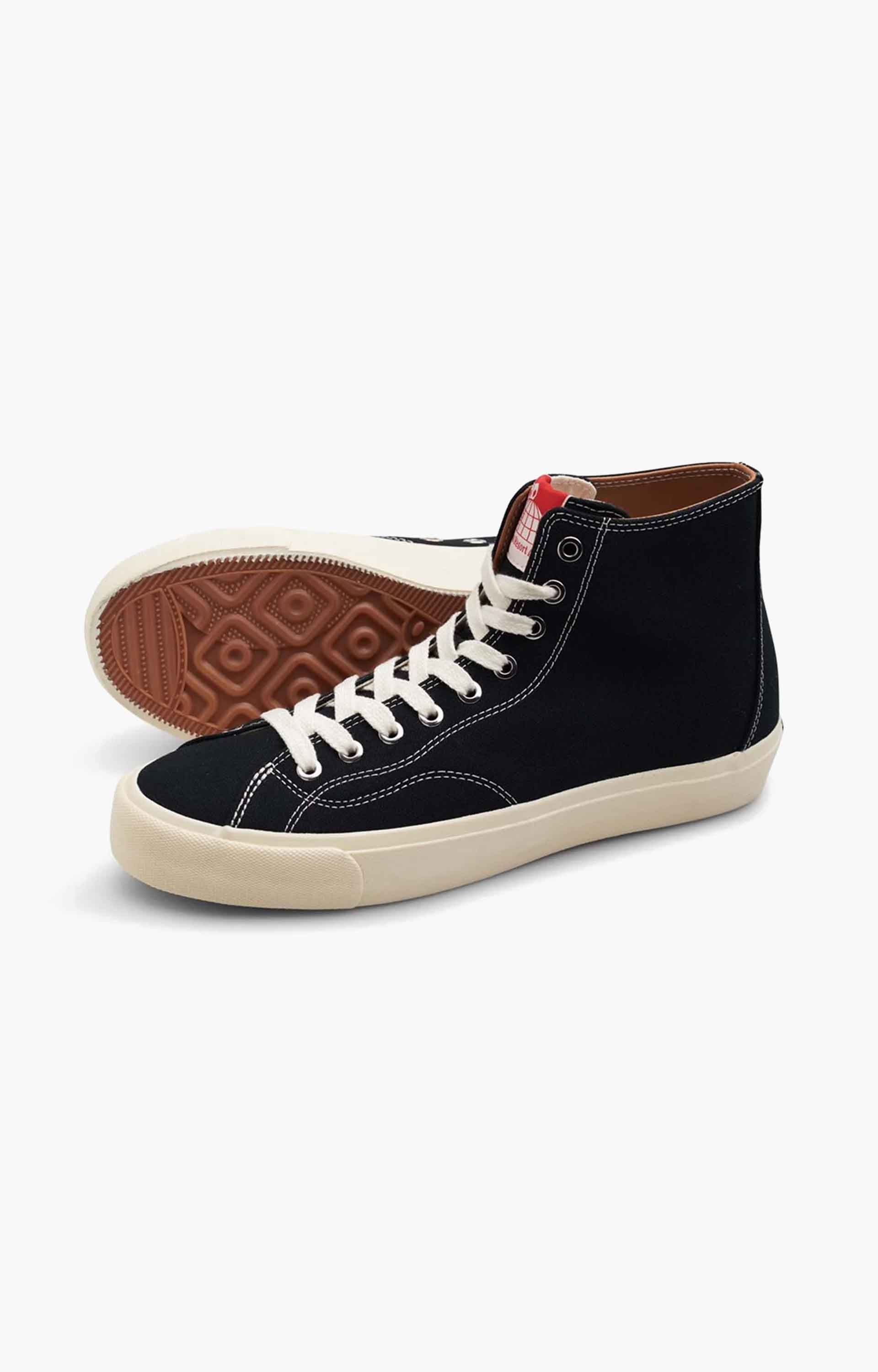 Last Resort AB VM003 Hi Canvas Mens Shoes, Black/Black/White