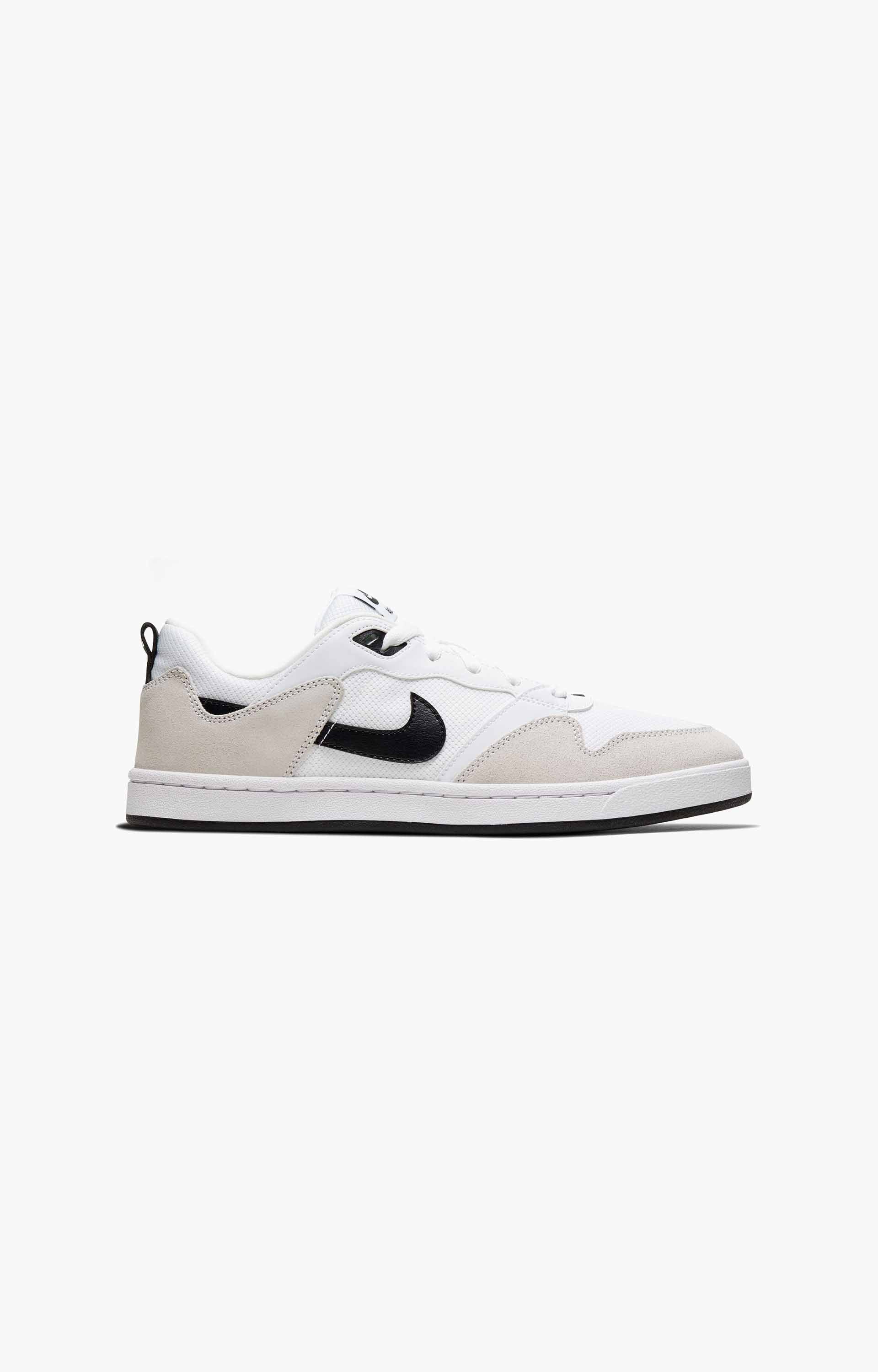 Nike SB Alleyoop Shoes, White/Black