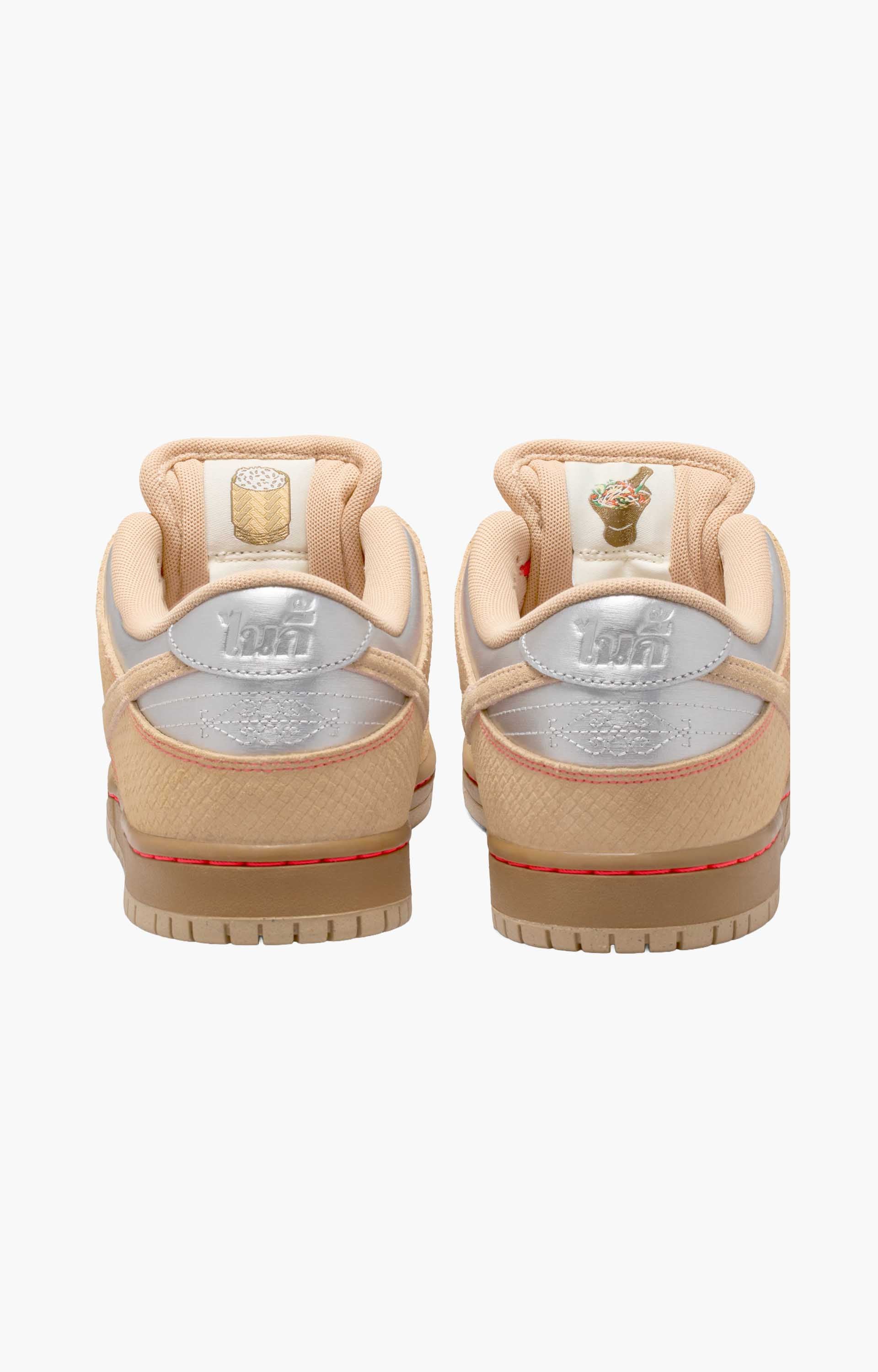 Nike SB Dunk Low Pro IB6206 Shoes, Canvas/Vachetta Tan/Parachute Beige
